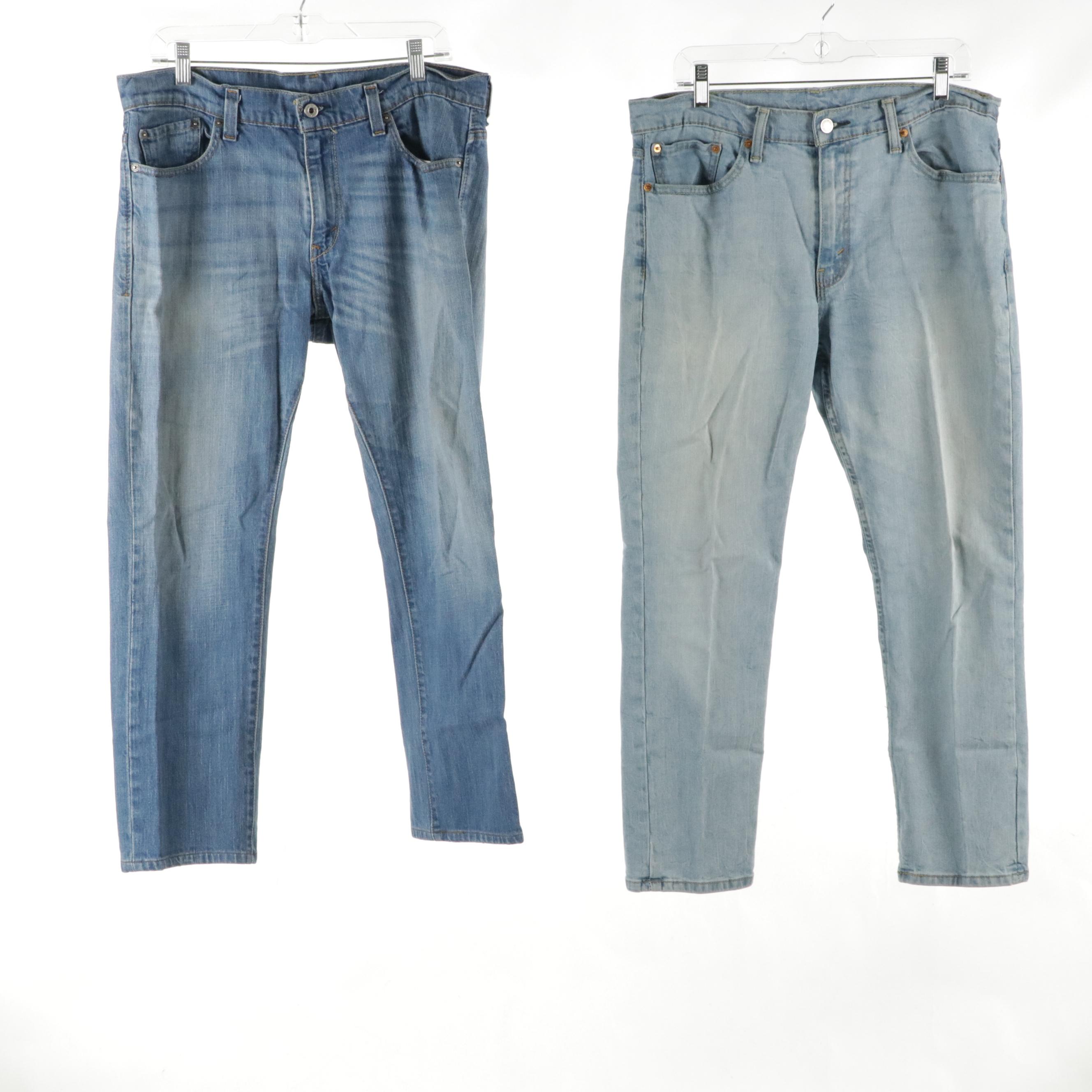 Men's Levis Strauss & Co. Skinny 511 and 505 Regular Fit Jeans
