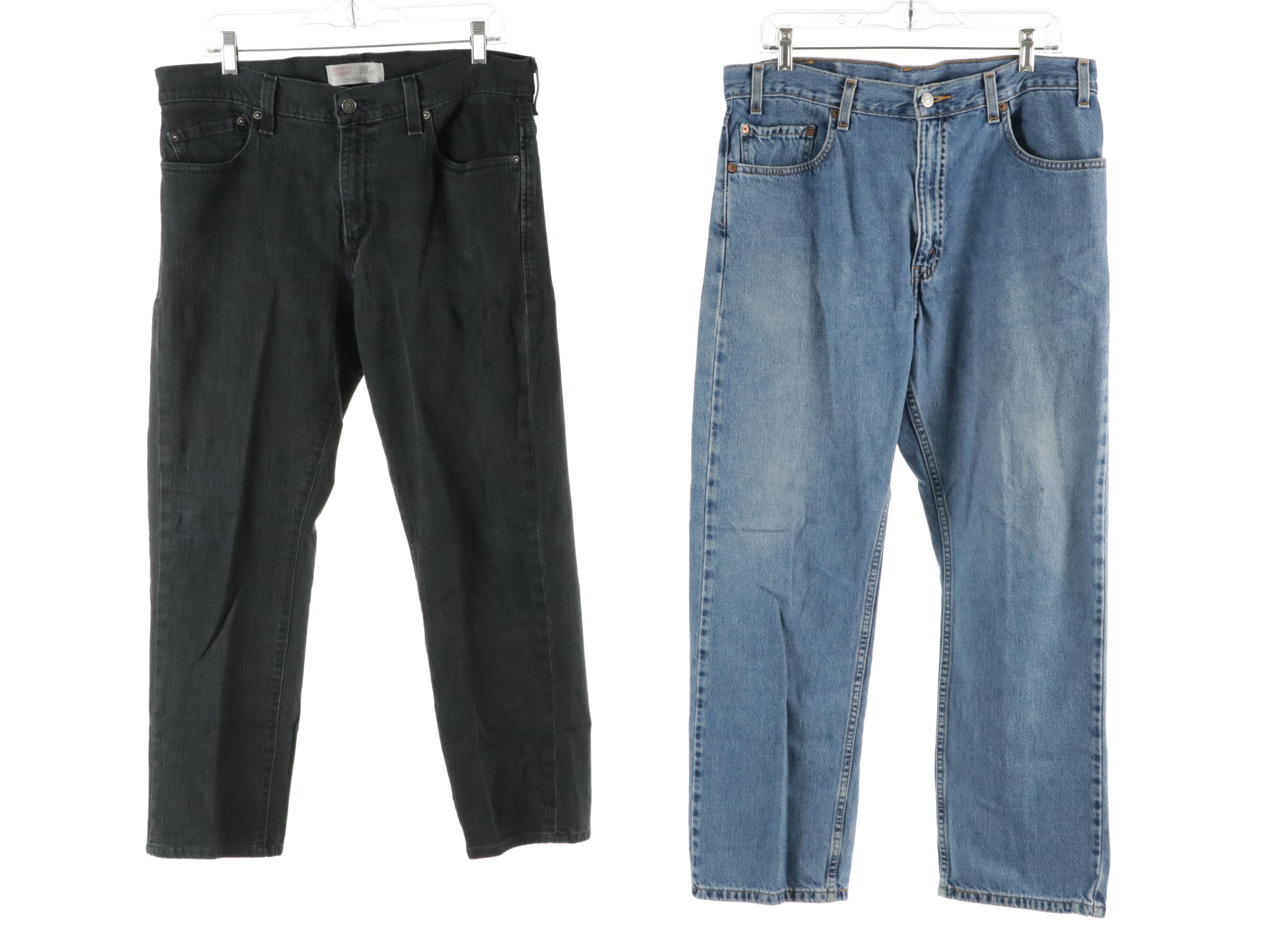 Men's Levis Strauss & Co. Skinny 511 and 505 Regular Fit Jeans