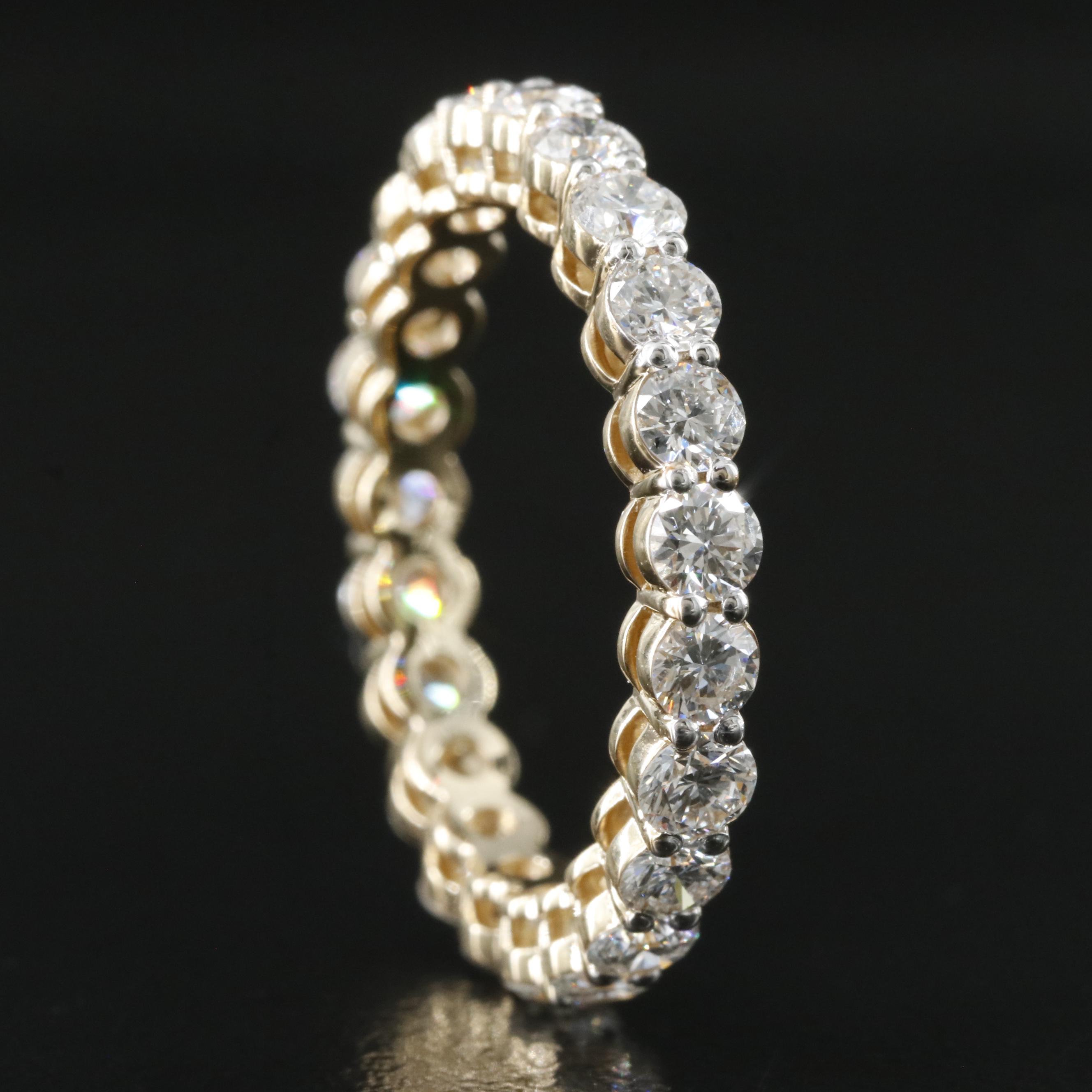 14K 2.21 CTW Lab Grown Diamond Eternity Band