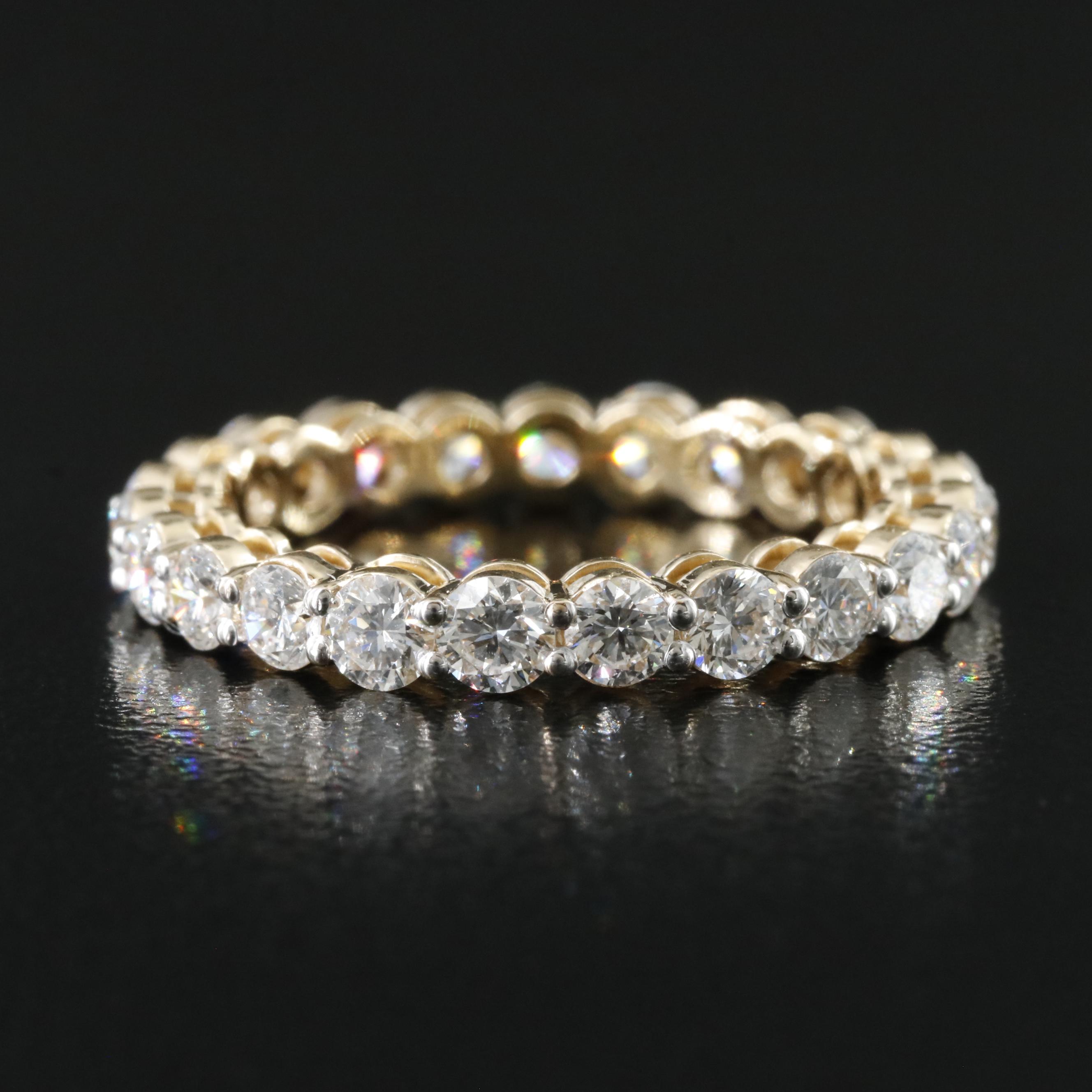 14K 2.21 CTW Lab Grown Diamond Eternity Band