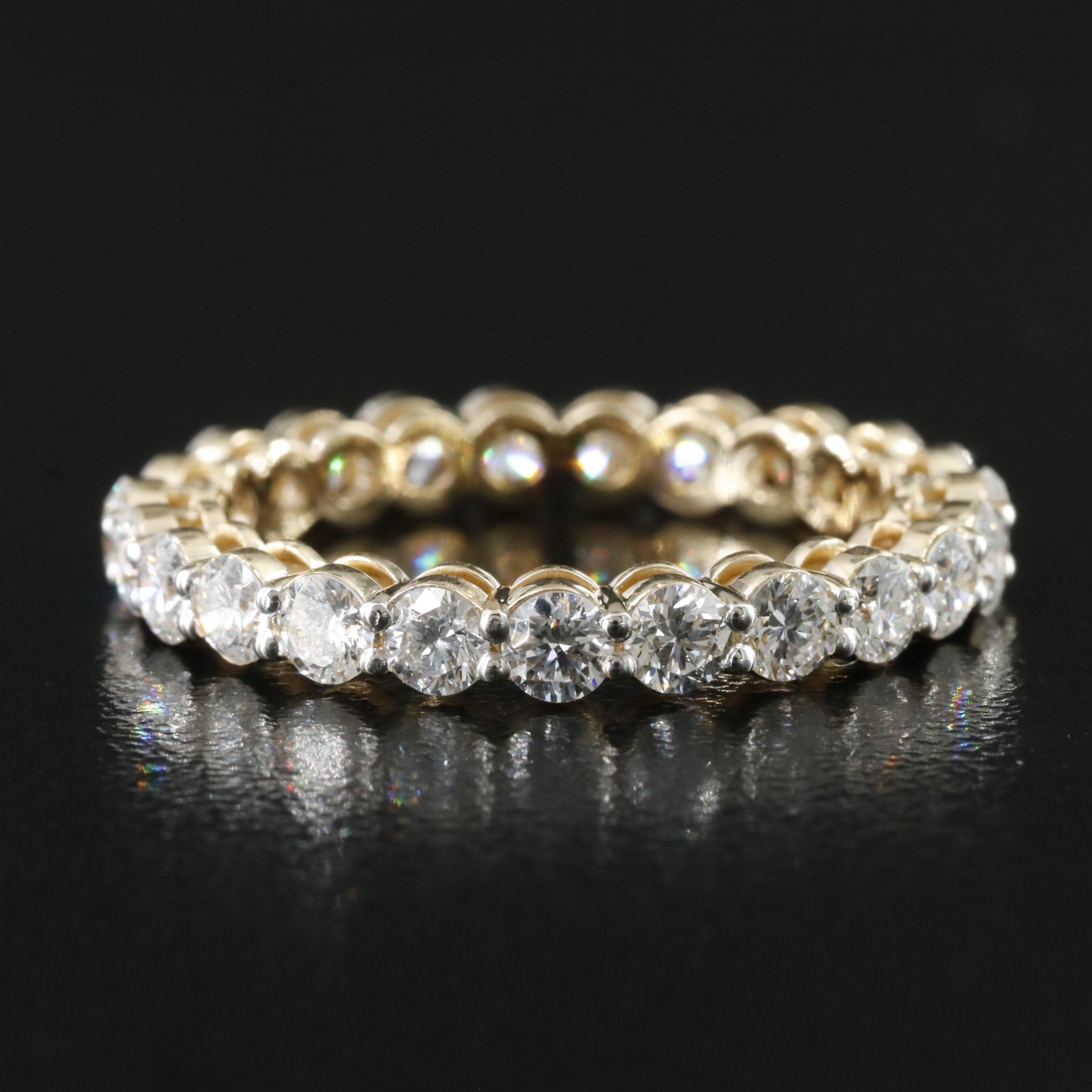 14K 2.21 CTW Lab Grown Diamond Eternity Band