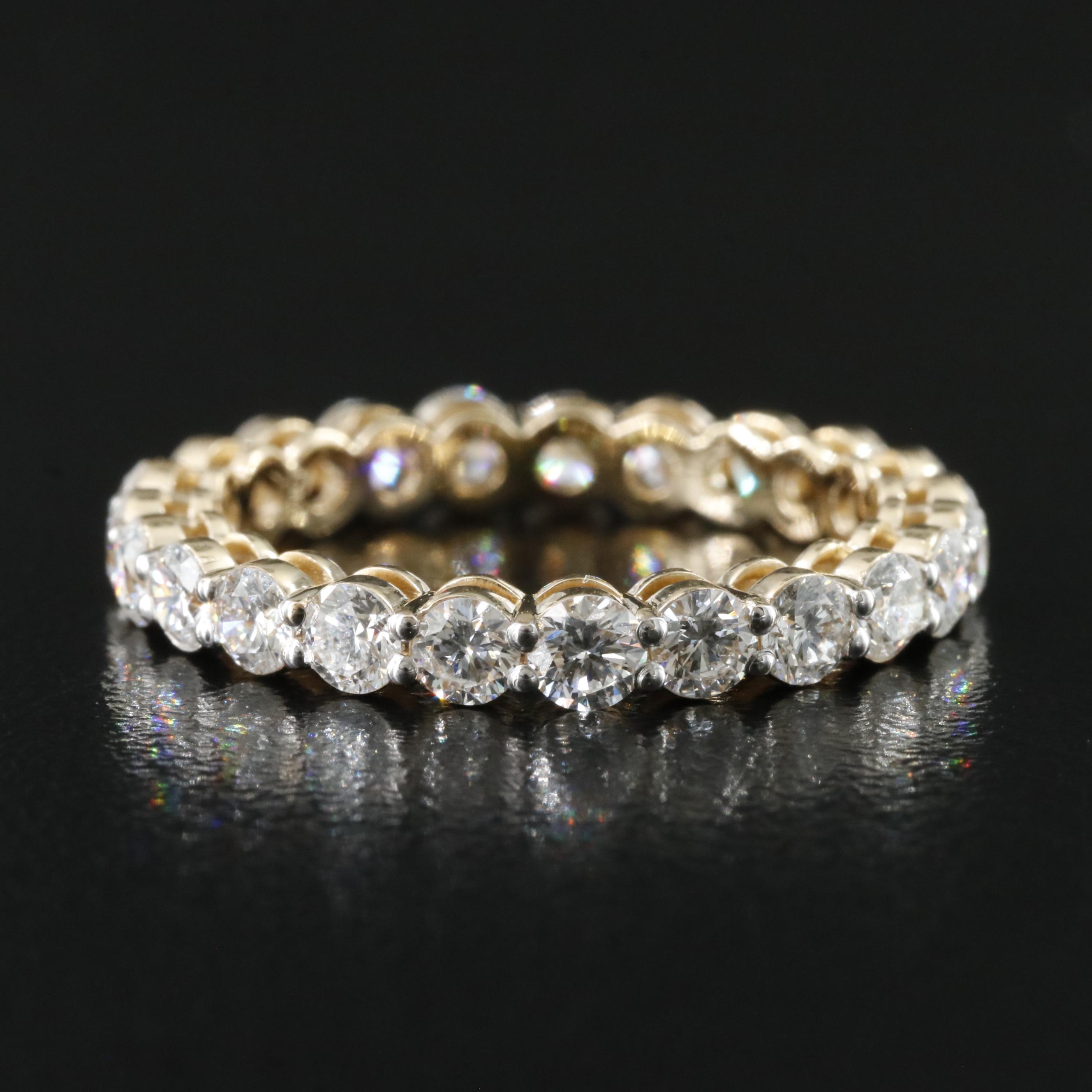 14K 2.21 CTW Lab Grown Diamond Eternity Band