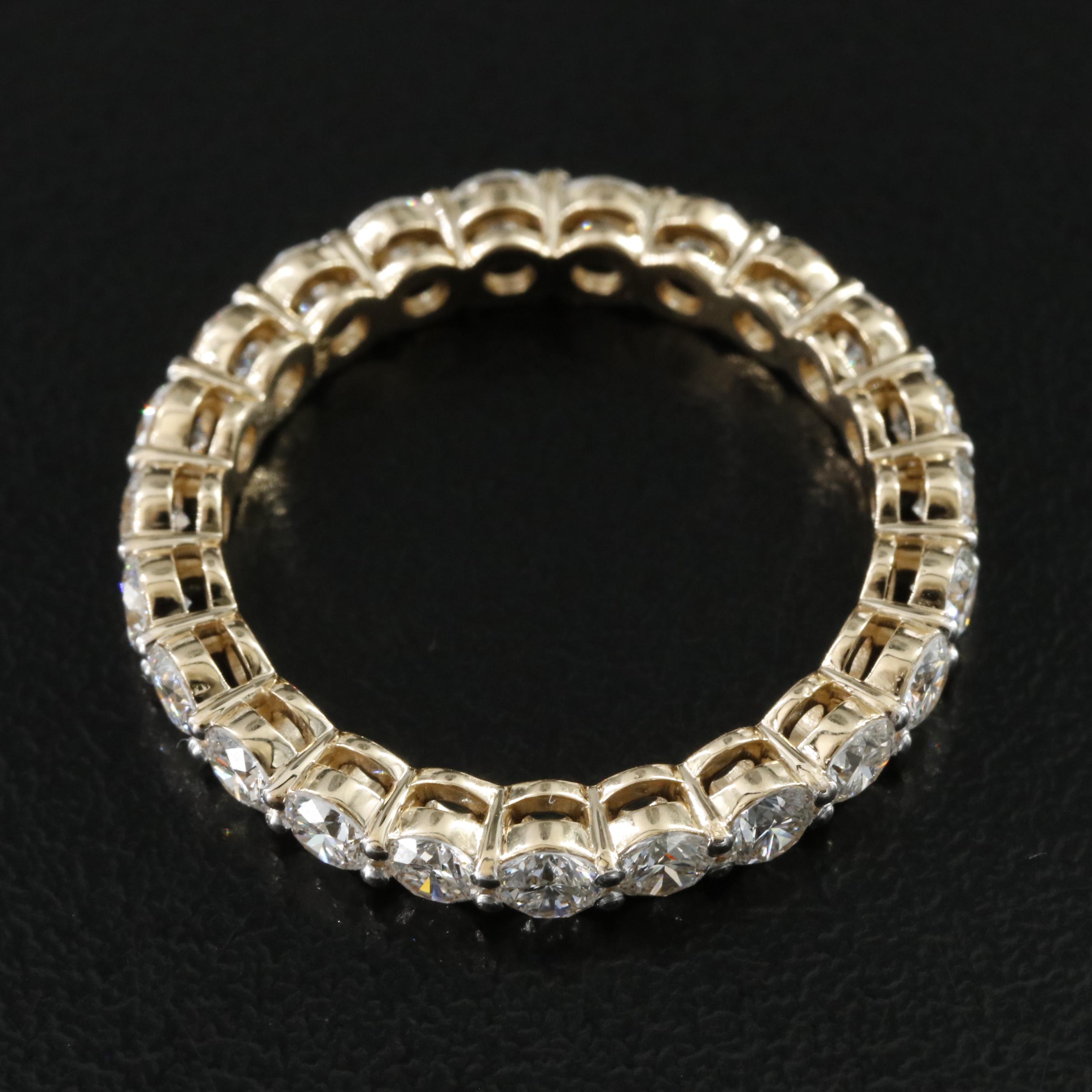 14K 2.21 CTW Lab Grown Diamond Eternity Band