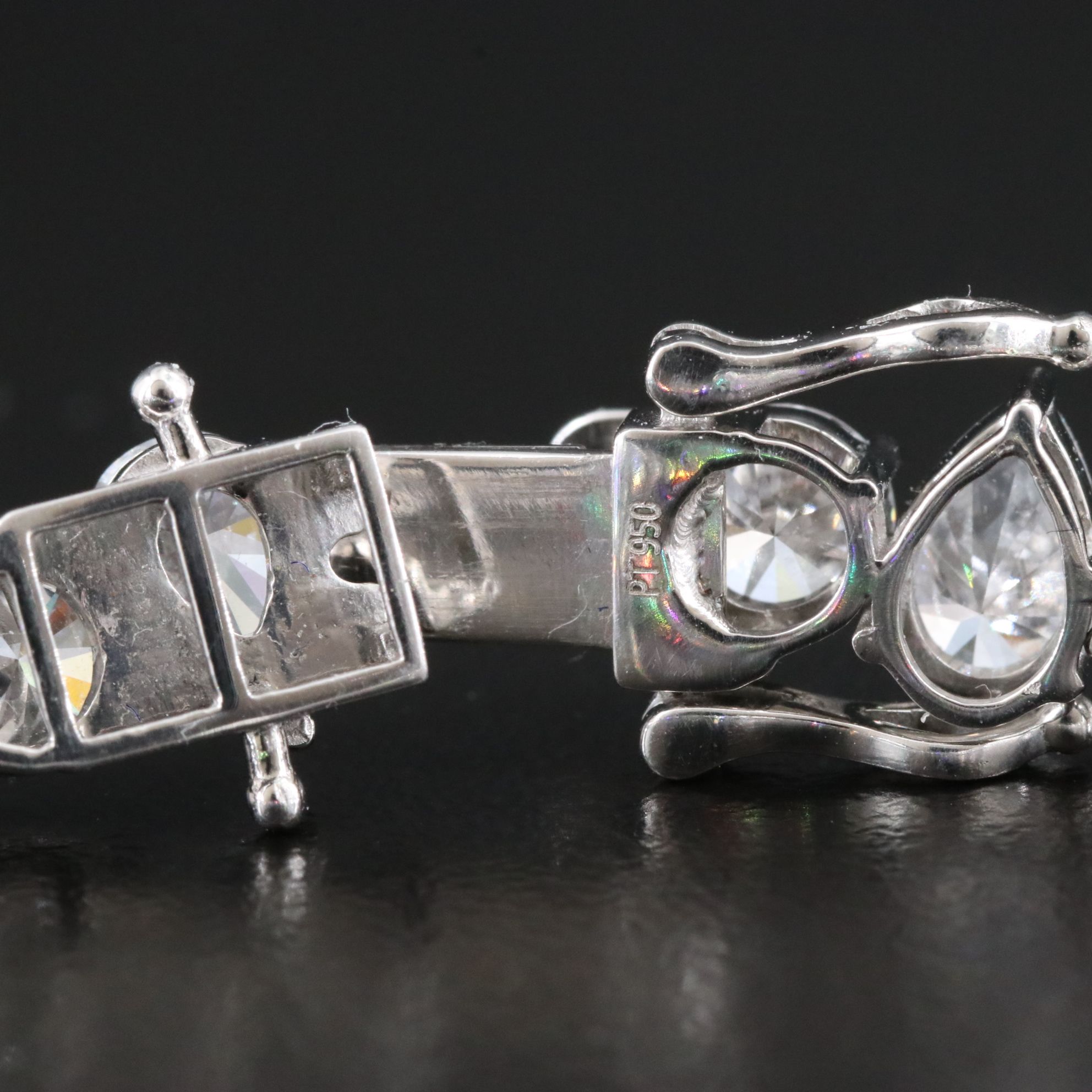 Platinum 16.98 CTW Lab Grown Diamond Bracelet