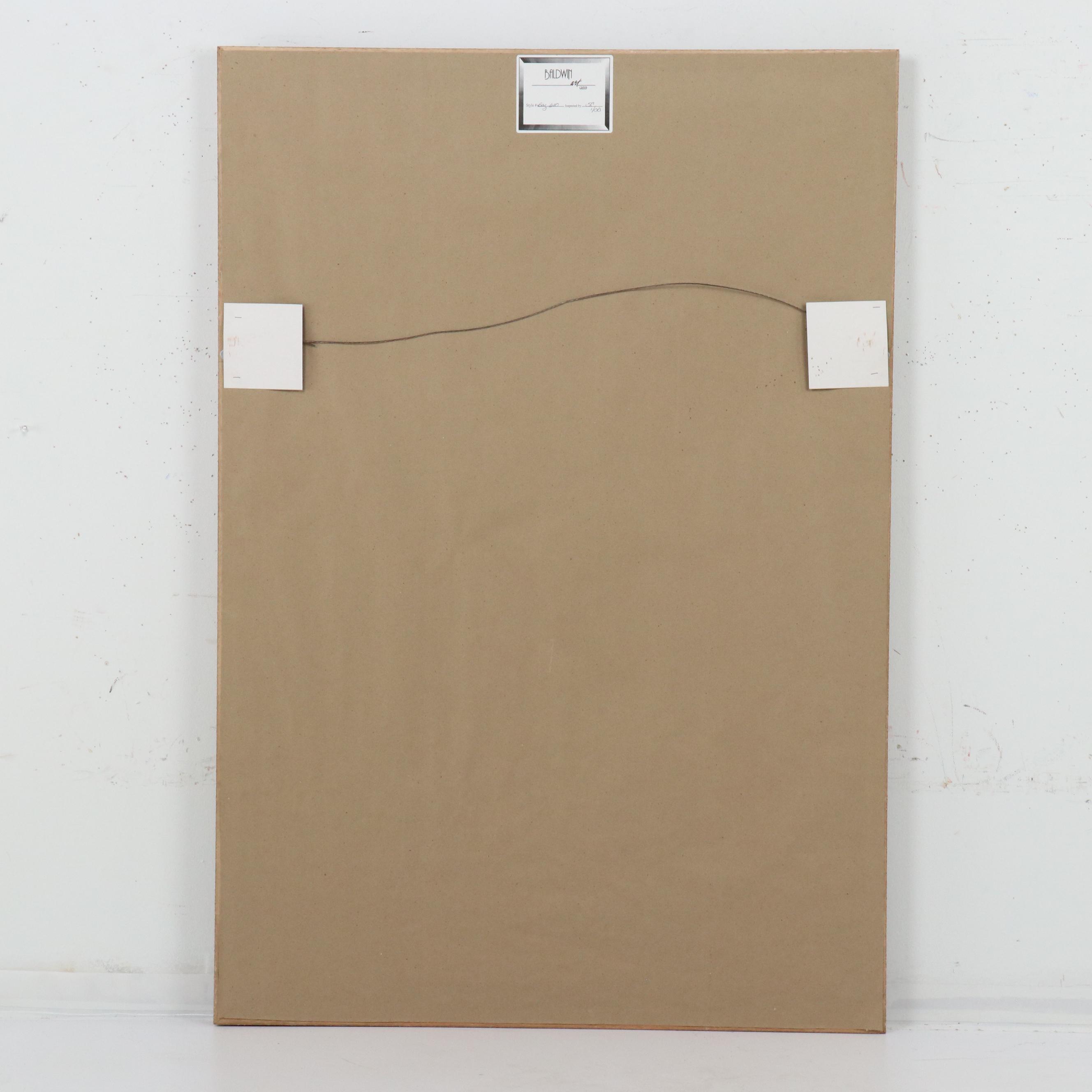 Offset Lithograph Diptych of Palm Trees in Ornate Pots, 21st Century