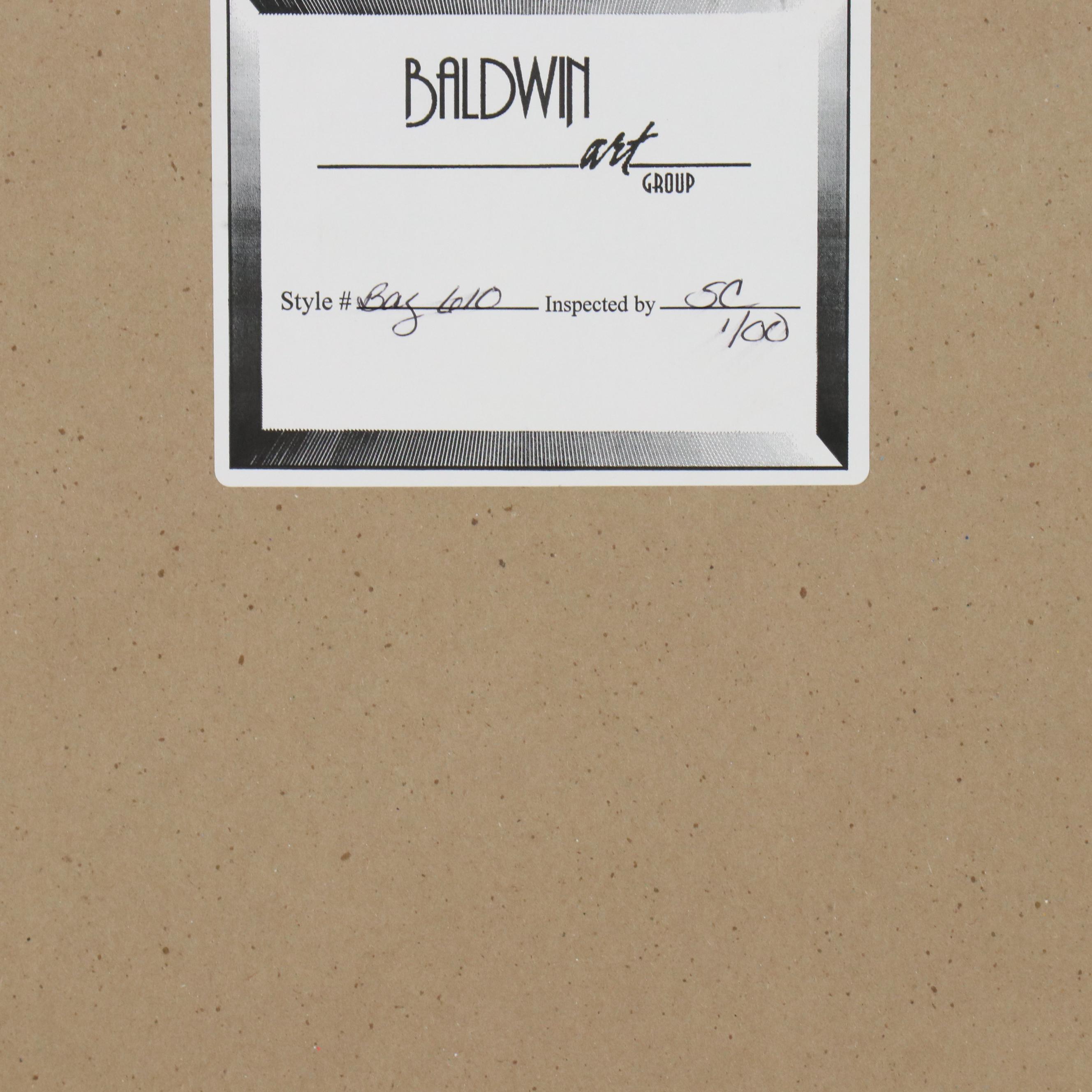 Offset Lithograph Diptych of Palm Trees in Ornate Pots, 21st Century