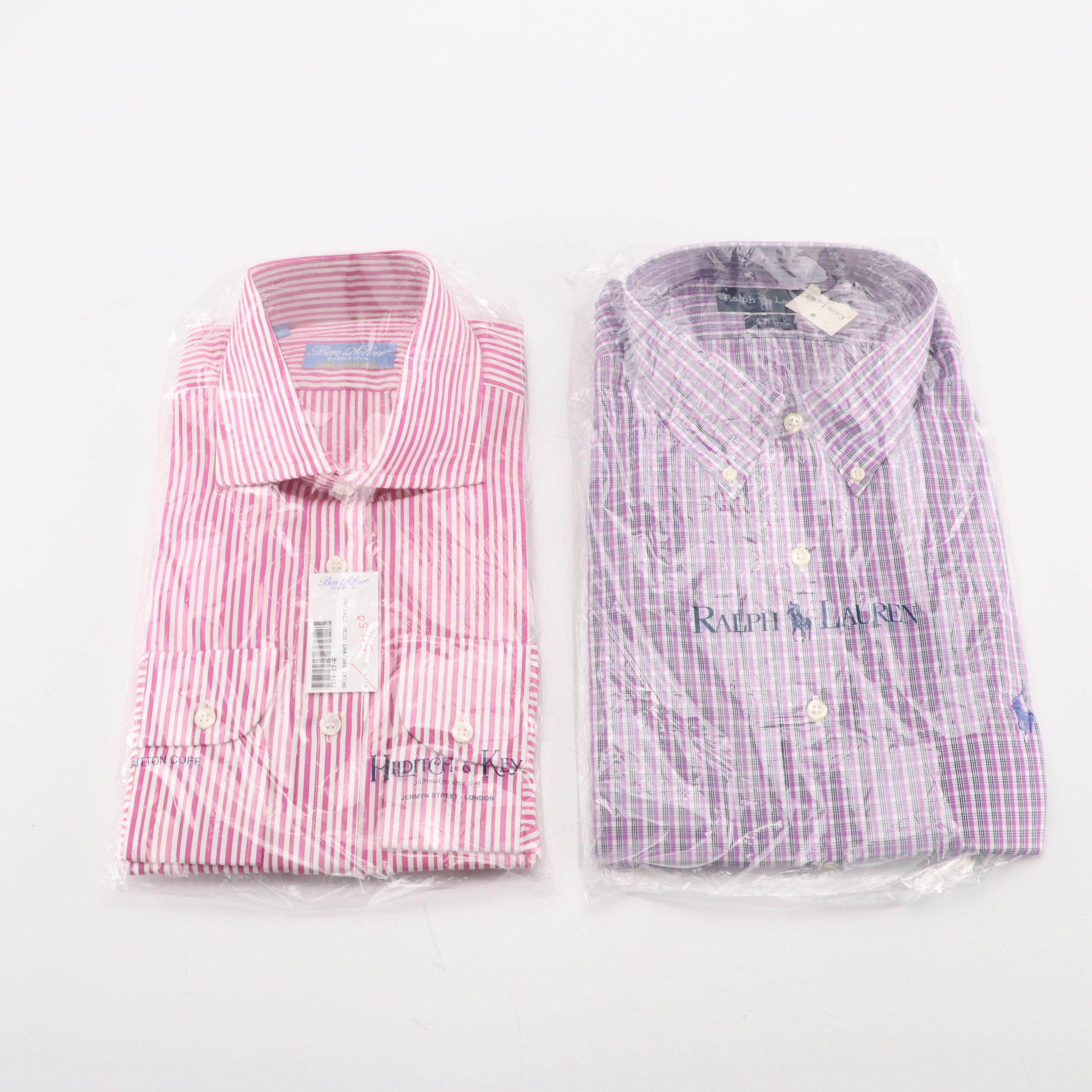 Men's Ralph Lauren, Tommy Hilfiger, Ike Behar, Other Long/Short Sleeve Shirts