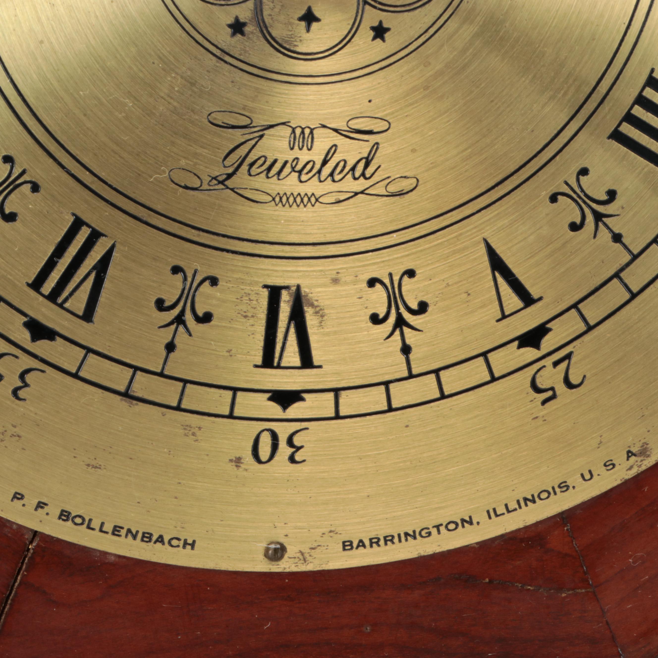 P. F. Bollenbach Octagonal Eight Day Wall Clock