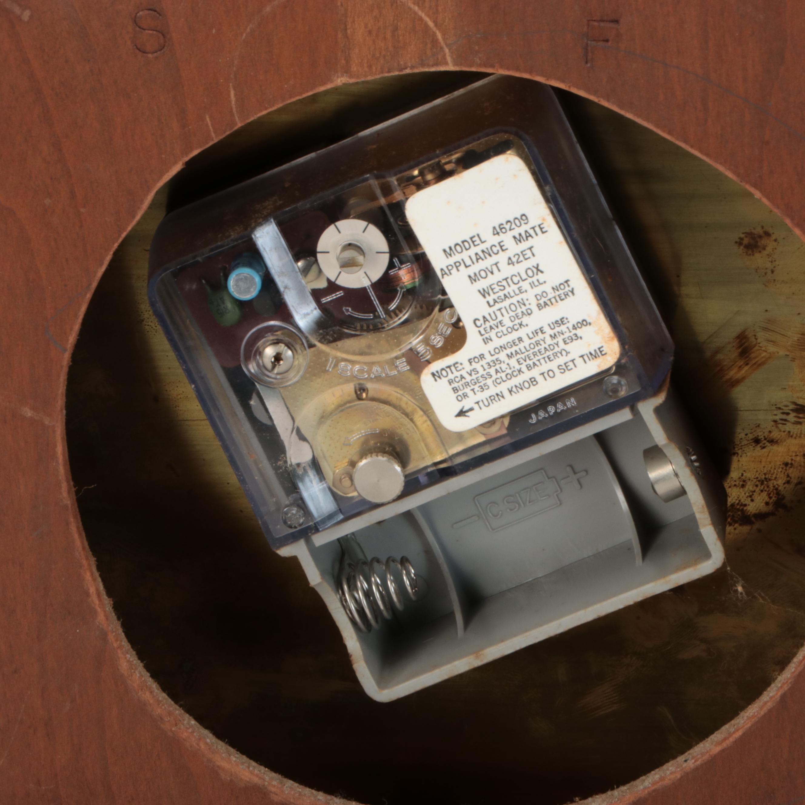 P. F. Bollenbach Octagonal Eight Day Wall Clock