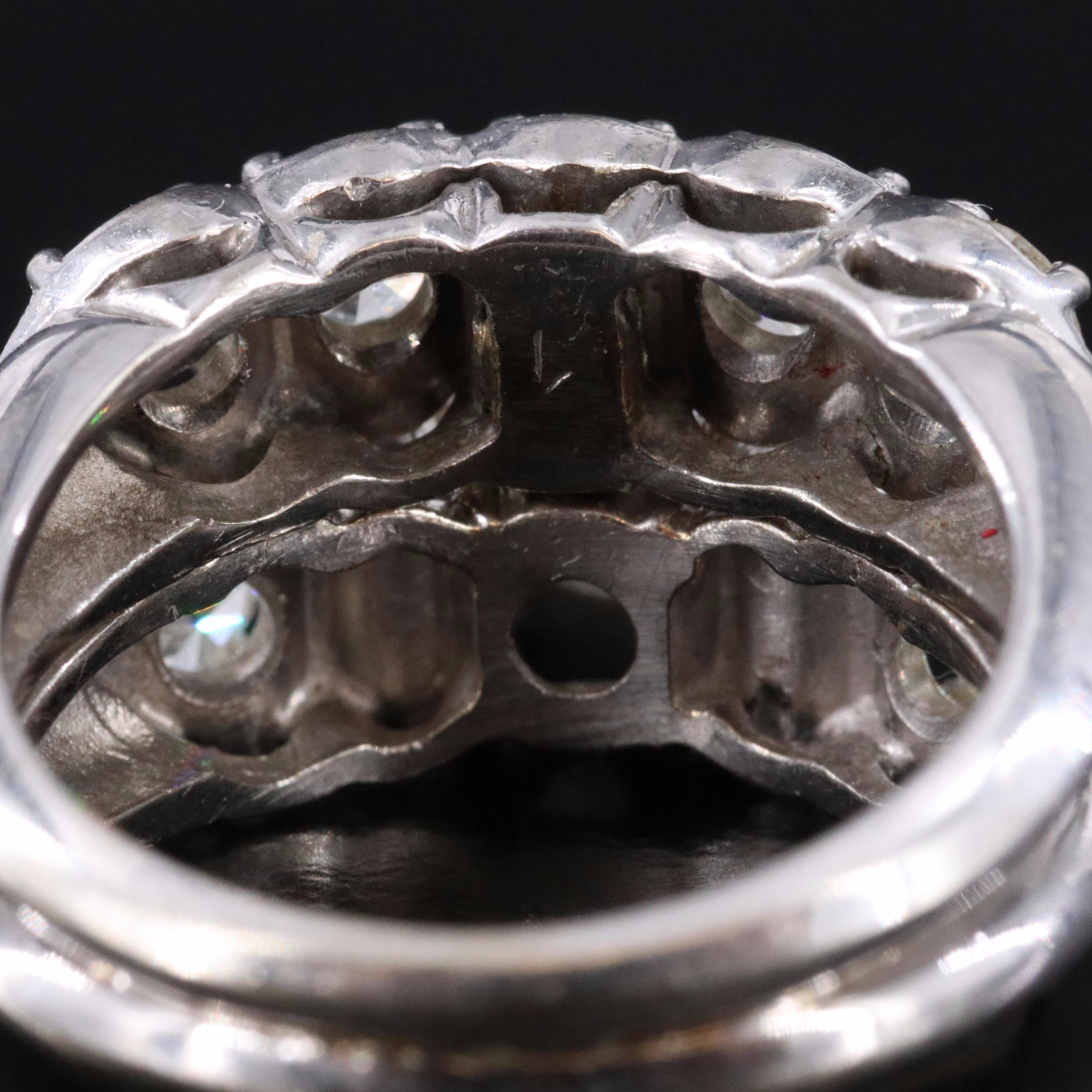 Vintage 14K 1.82 CTW Diamond Soldered Ring Set