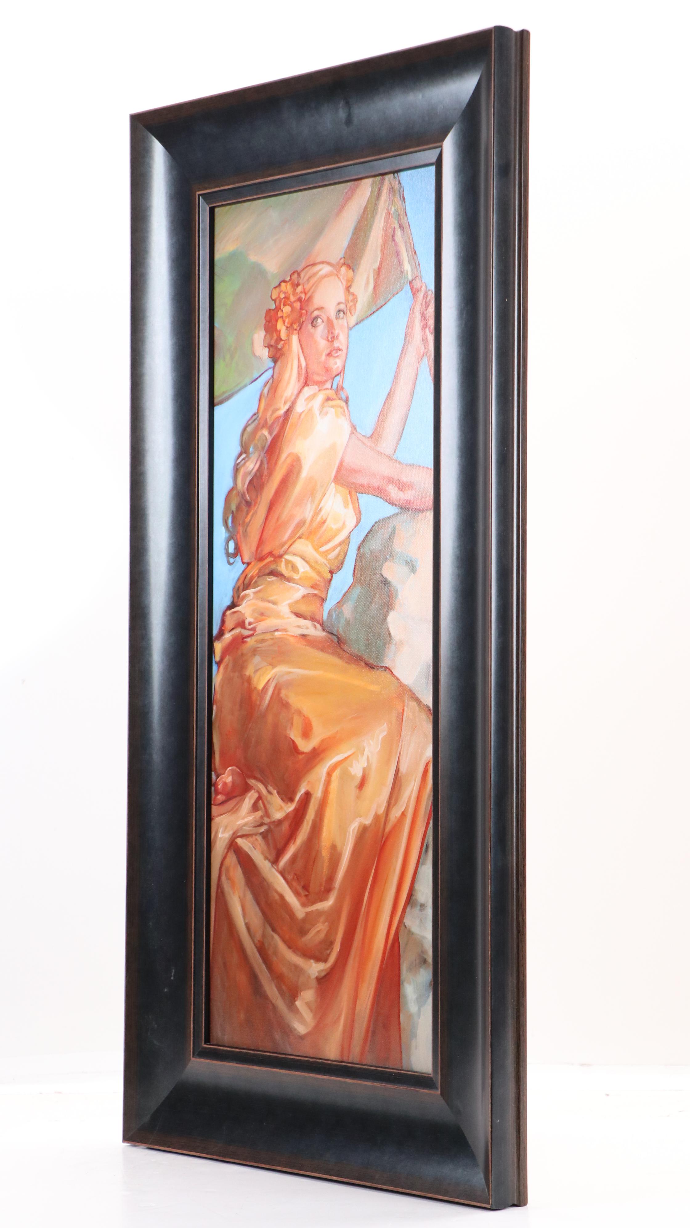 Giclée of Woman with Flag, 21st Century