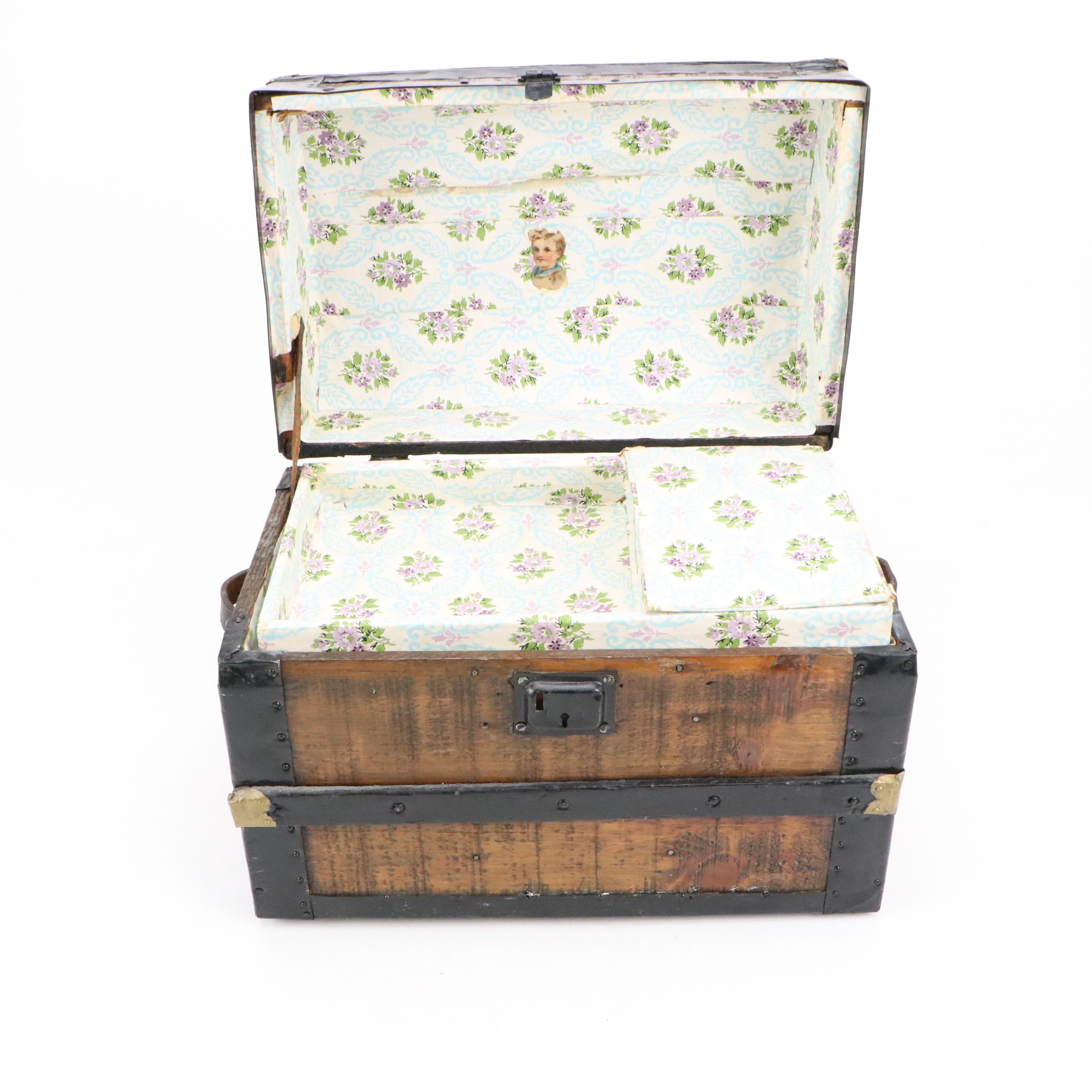 Baby Doll Storage Steamer Trunk