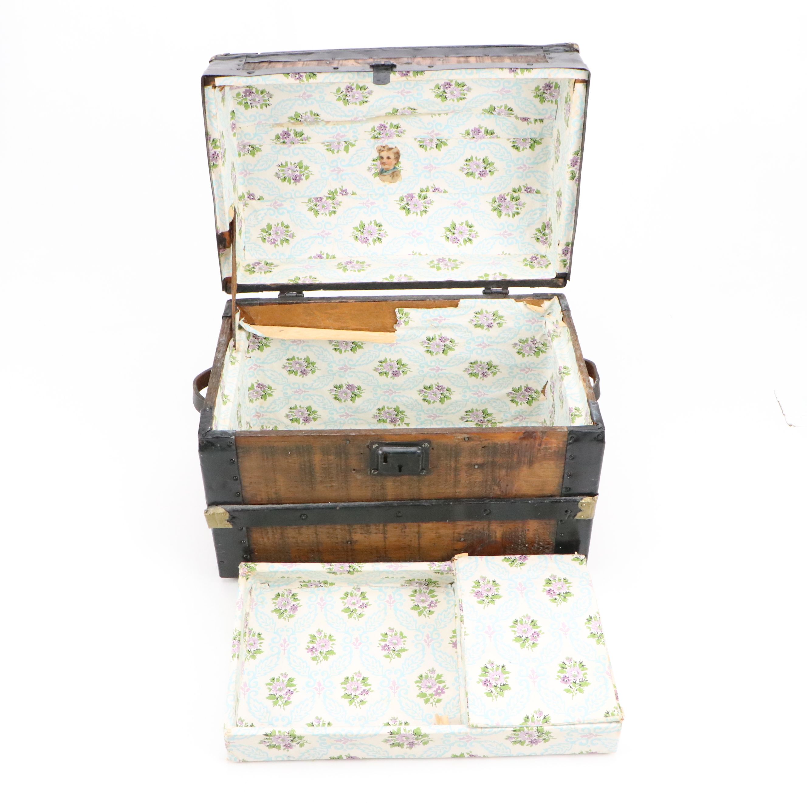 Baby Doll Storage Steamer Trunk