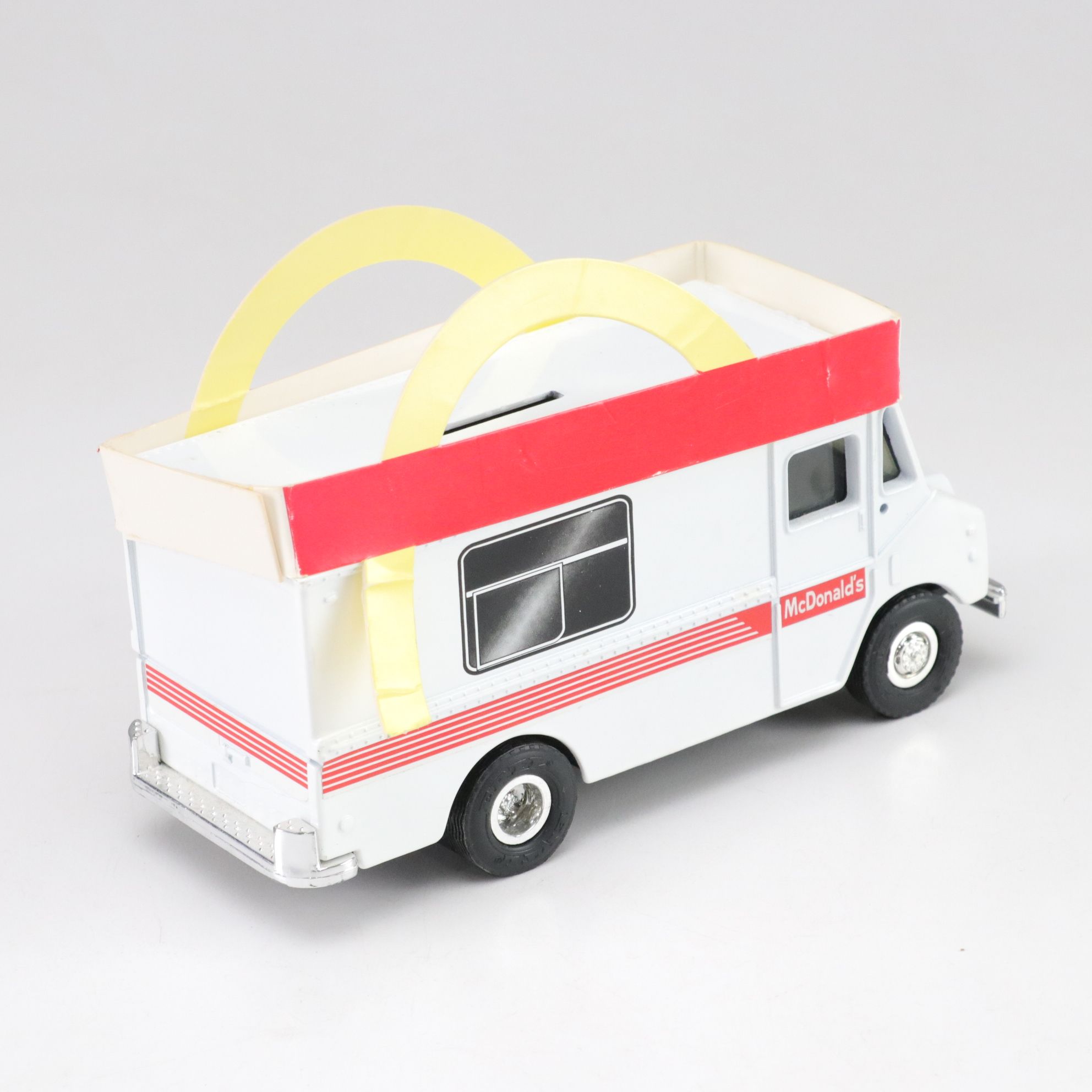 McDonald's Ceramic Illuminated Miniature Restaurant and Ertl Diecast Vehicle