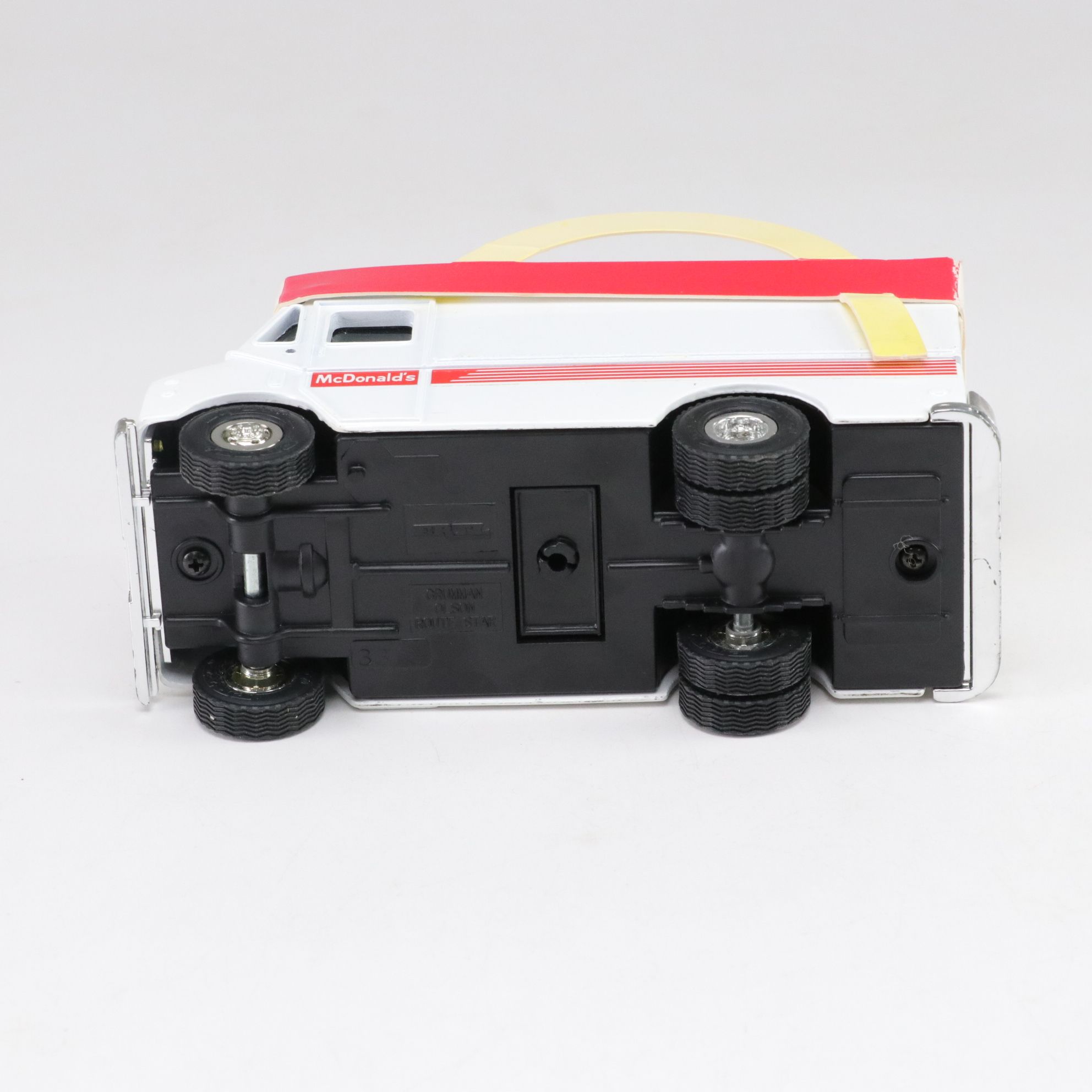 McDonald's Ceramic Illuminated Miniature Restaurant and Ertl Diecast Vehicle