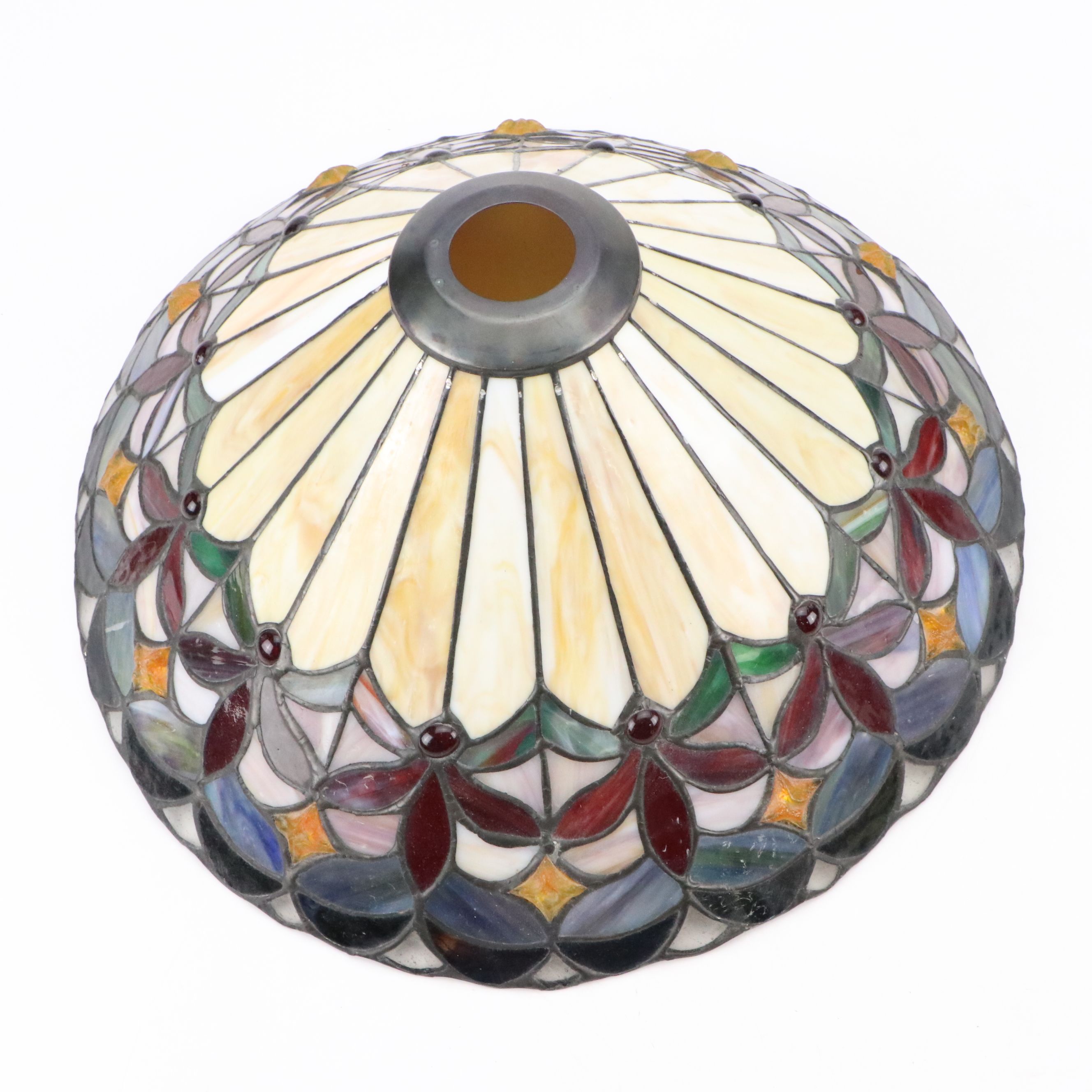 Arts and Crafts Style Stained Glass Lamp Shade