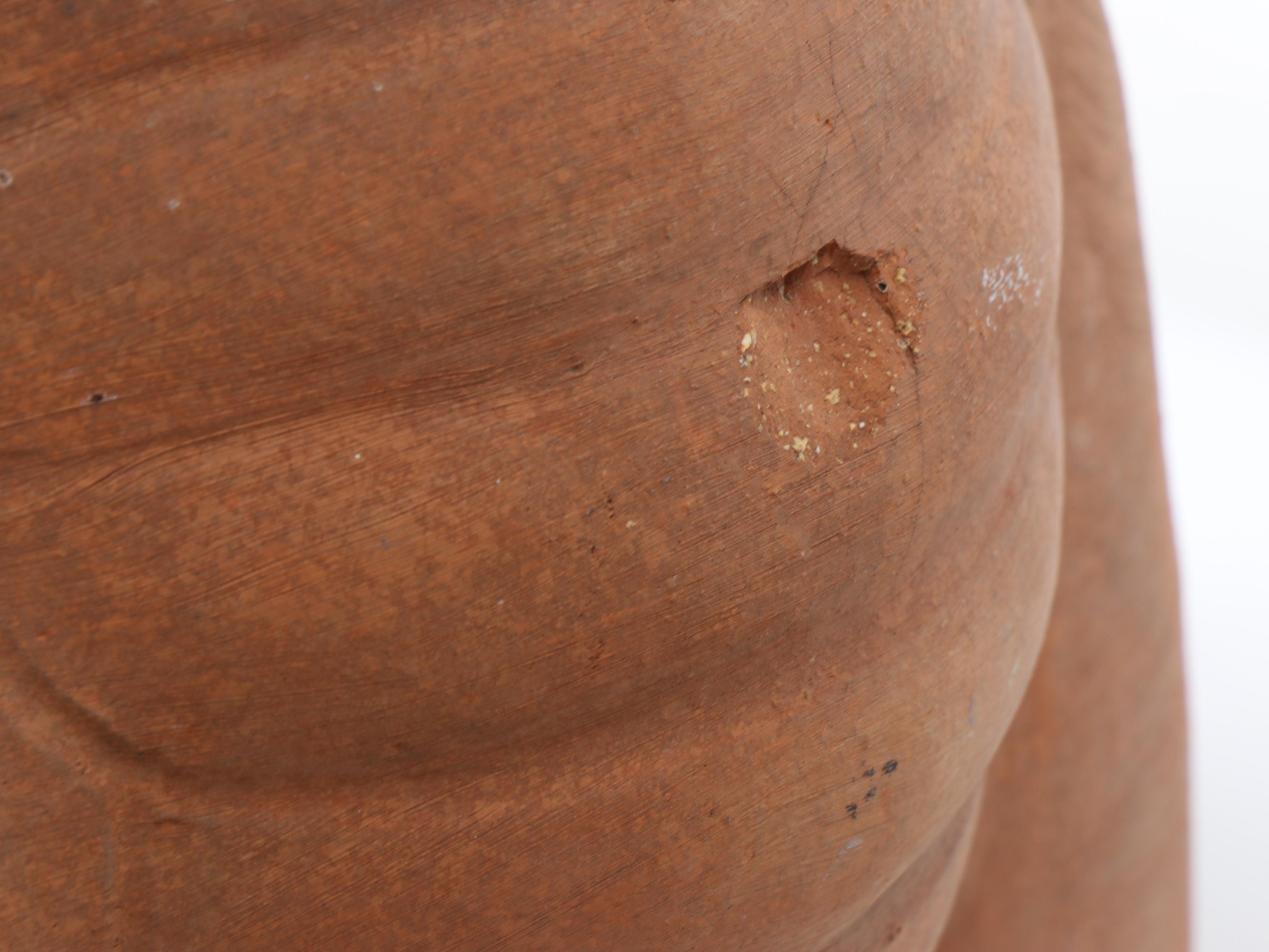 Terracotta Elephant Garden Statue