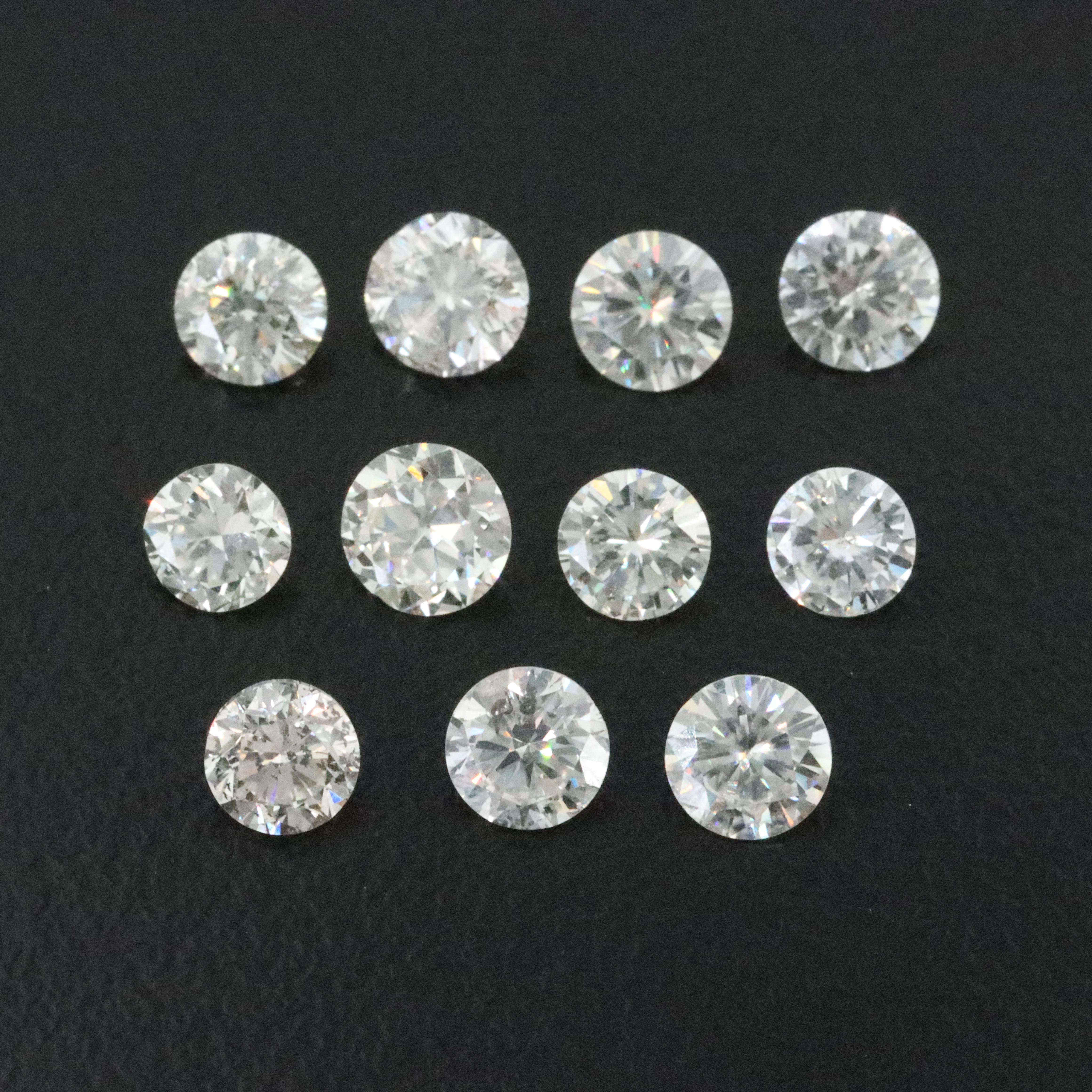 Loose 4.76 CTW Diamond and Moissanite Lot