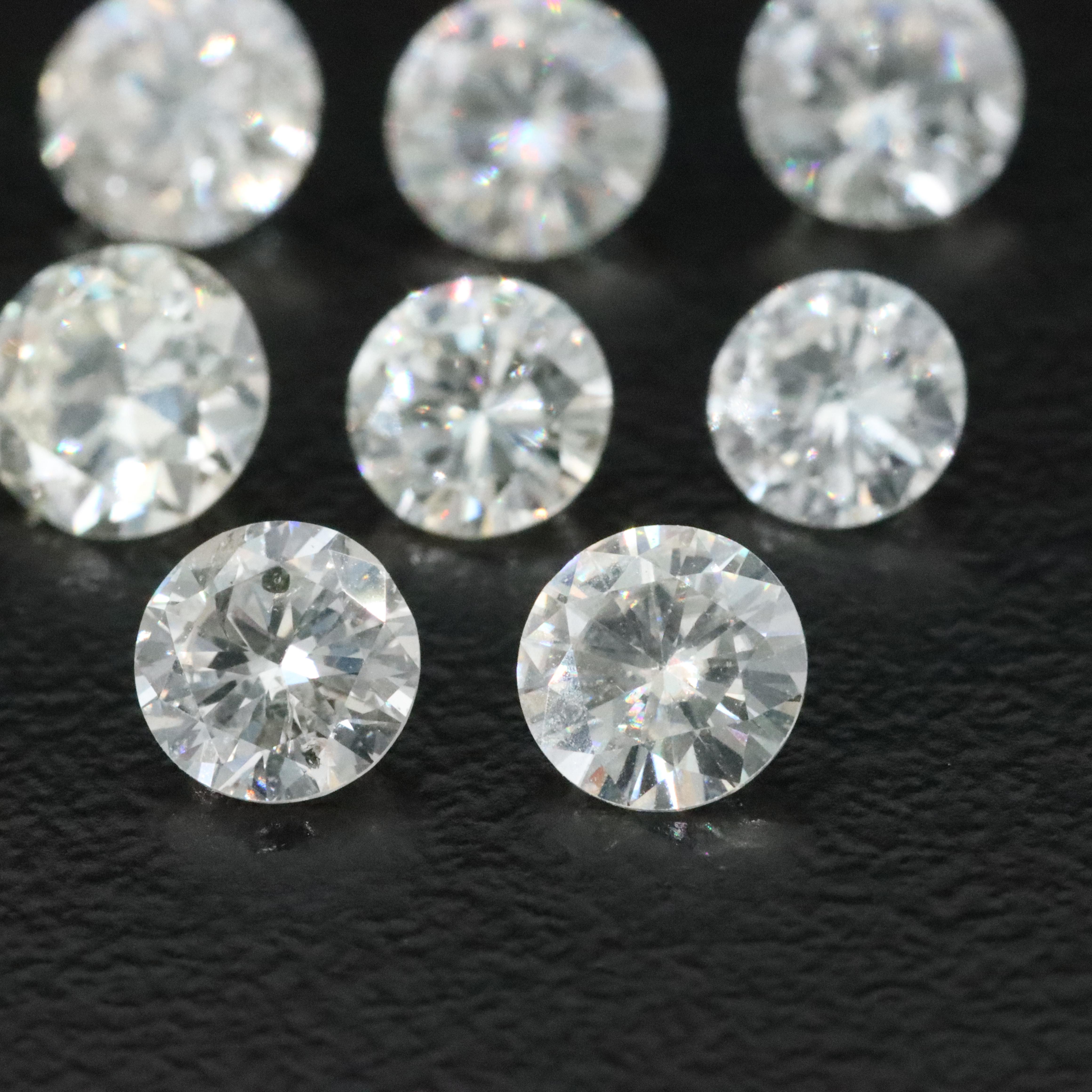Loose 4.76 CTW Diamond and Moissanite Lot