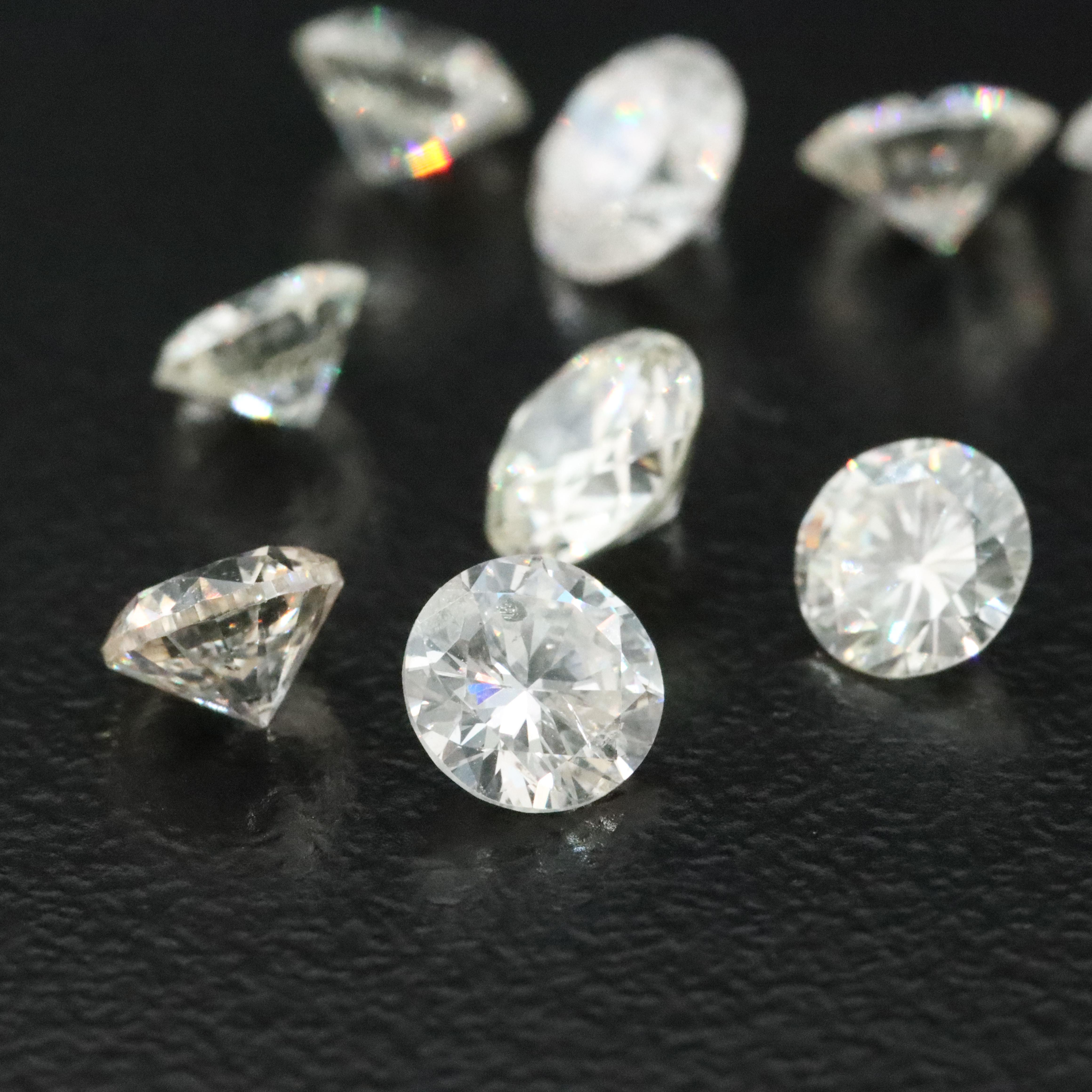 Loose 4.76 CTW Diamond and Moissanite Lot