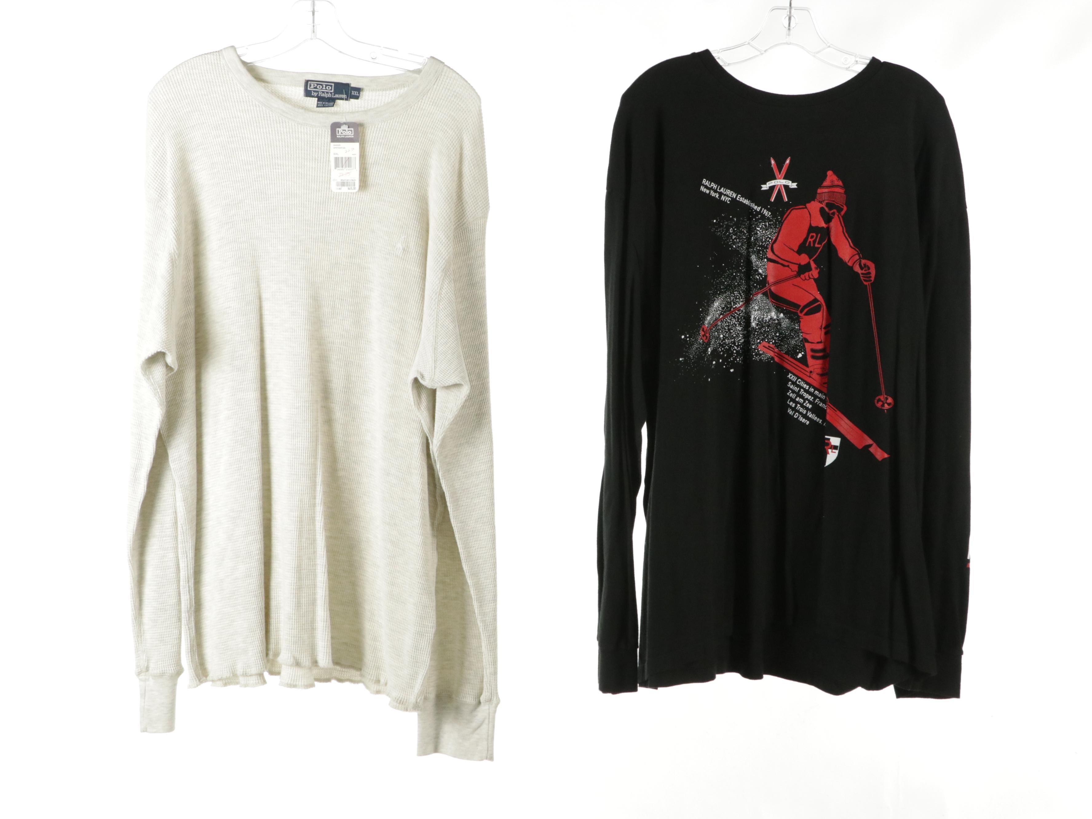 Men's Long Sleeve Cotton Shirts Featuring Vineyard Vines and Polo Ralph Lauren