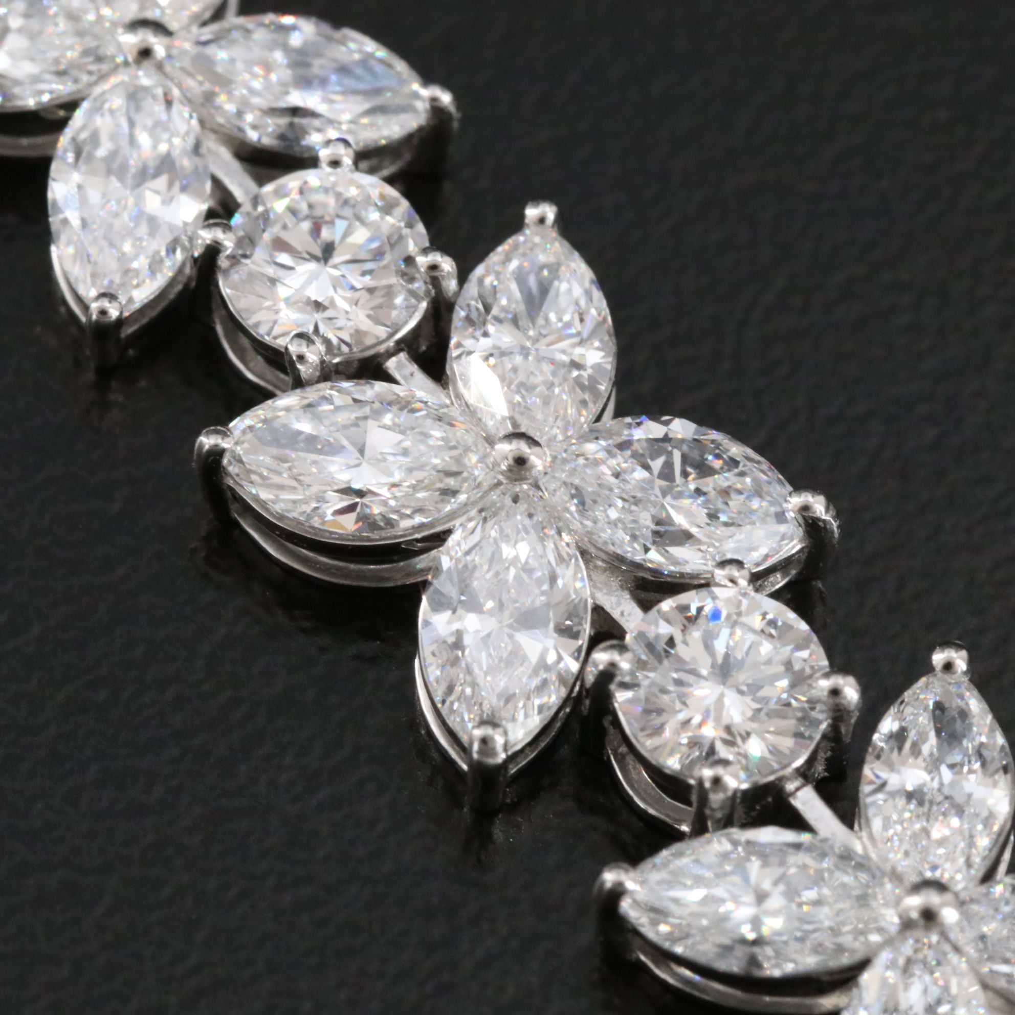 Platinum 17.29 CTW Lab Grown Diamond Bracelet