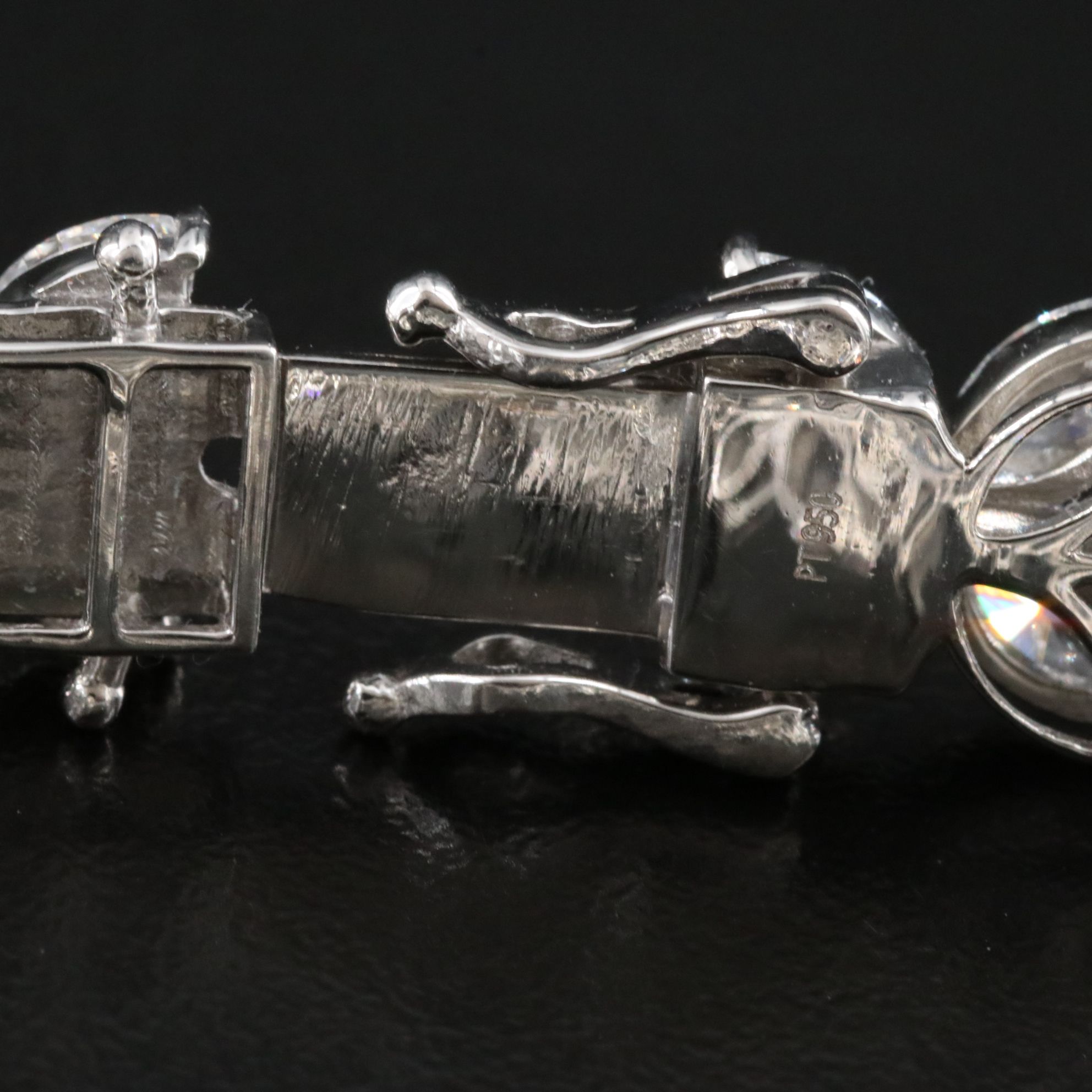 Platinum 17.29 CTW Lab Grown Diamond Bracelet