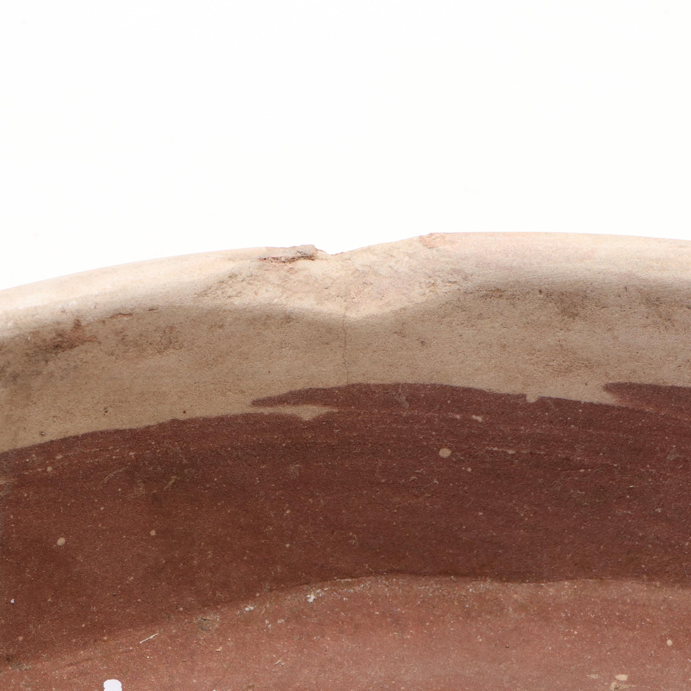 Indian Hand-Carved Sandstone Kundi Bowl