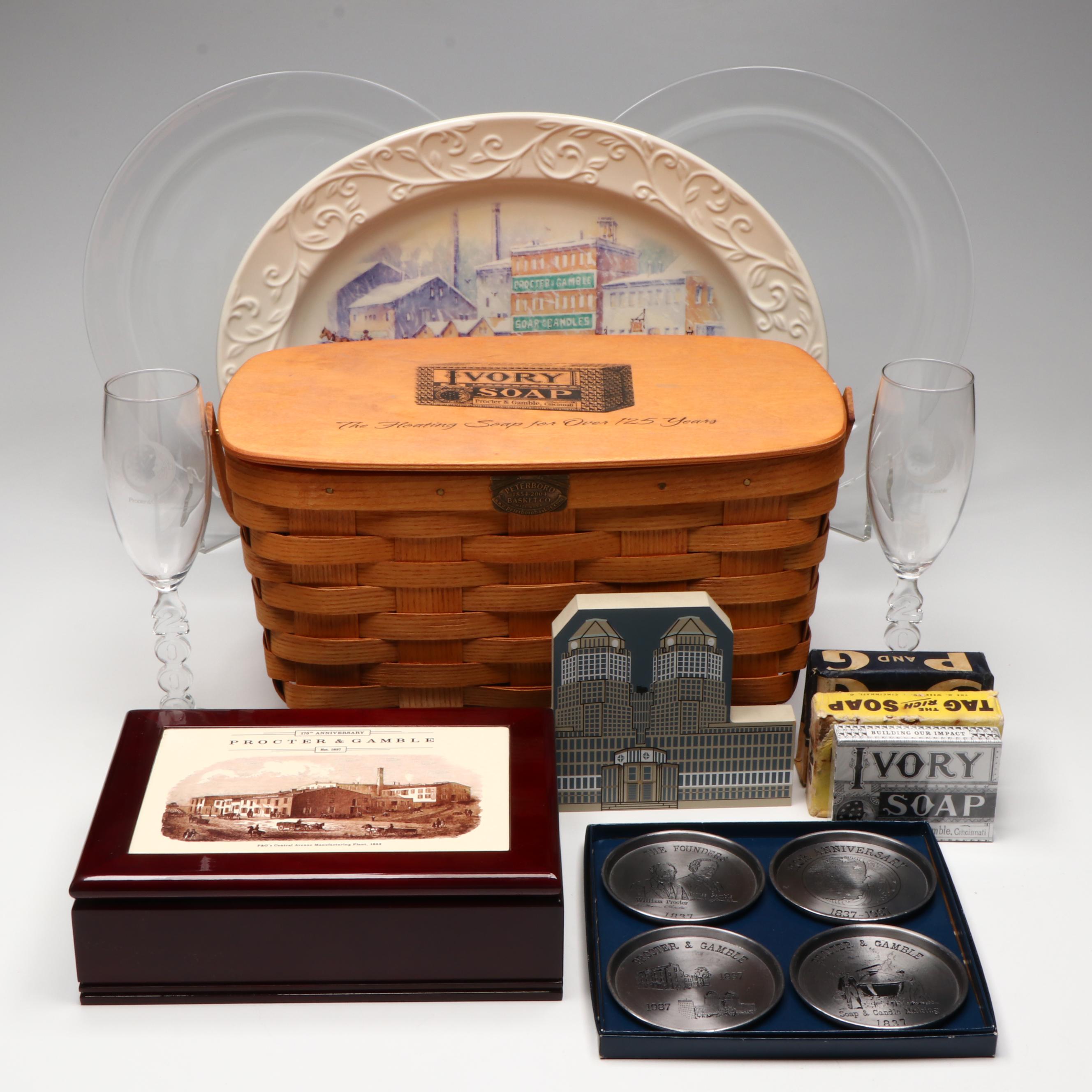 Procter & Gamble Commemorative Gifts, Basket and Soaps