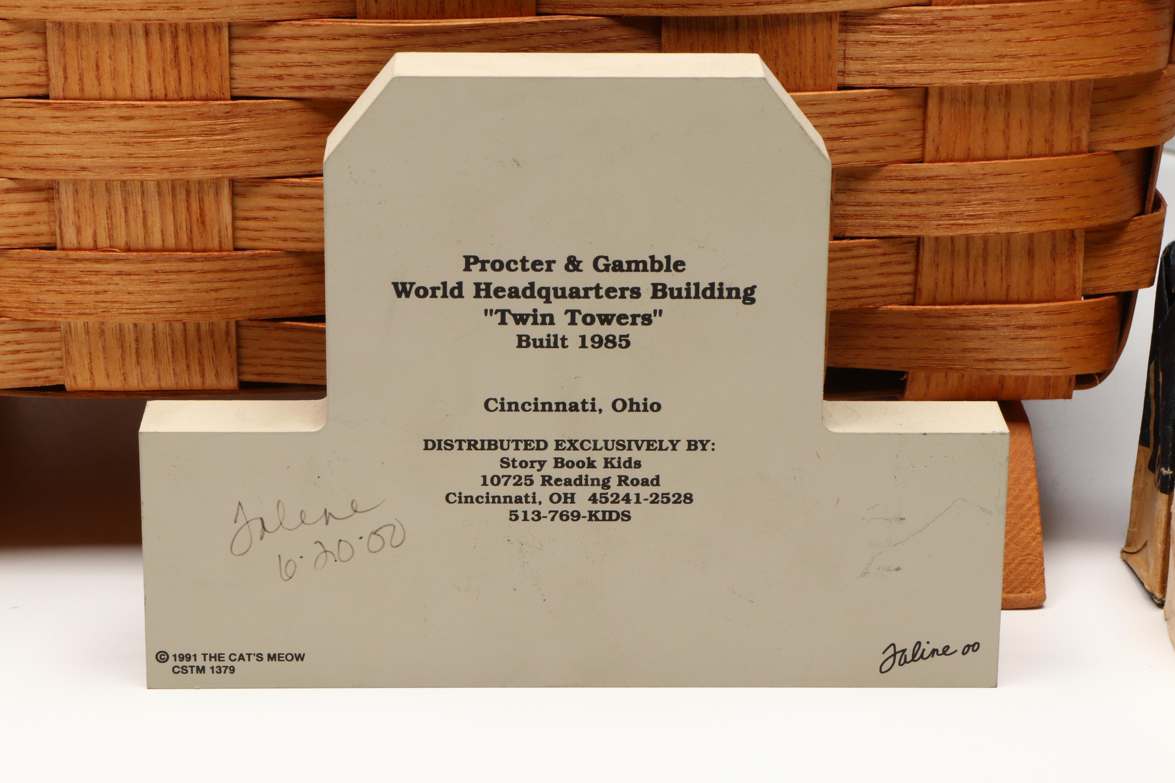 Procter & Gamble Commemorative Gifts, Basket and Soaps