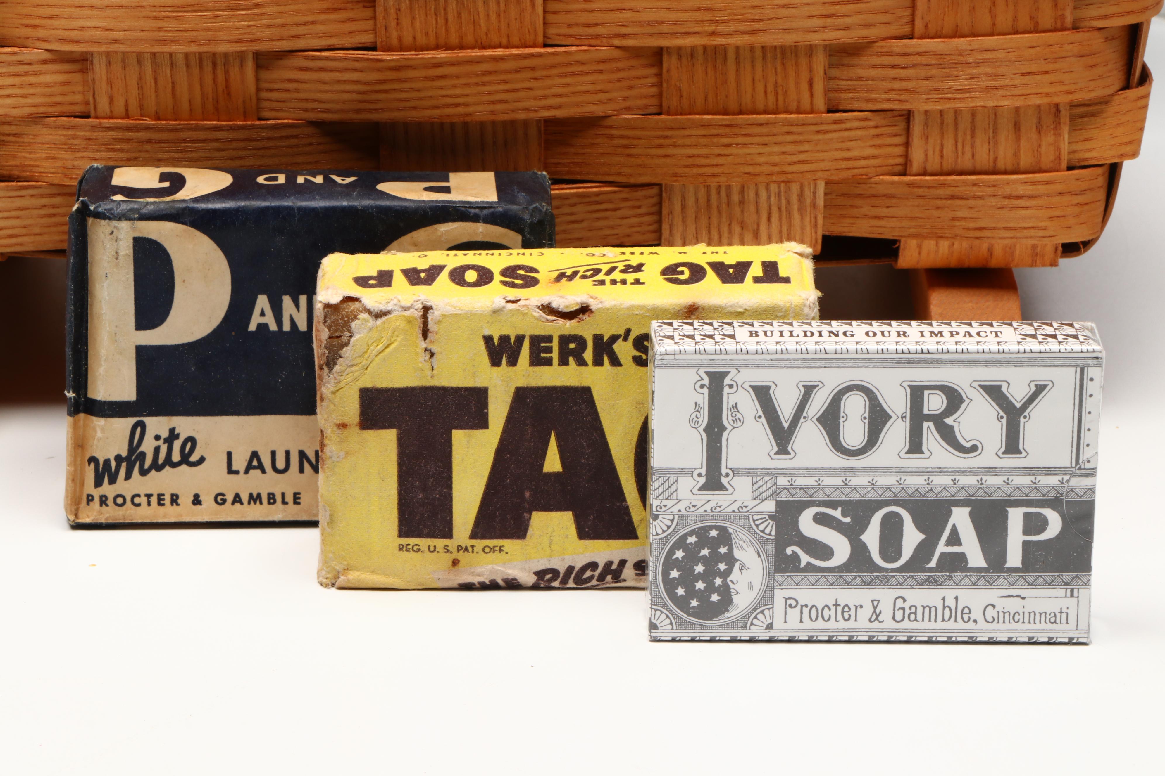 Procter & Gamble Commemorative Gifts, Basket and Soaps