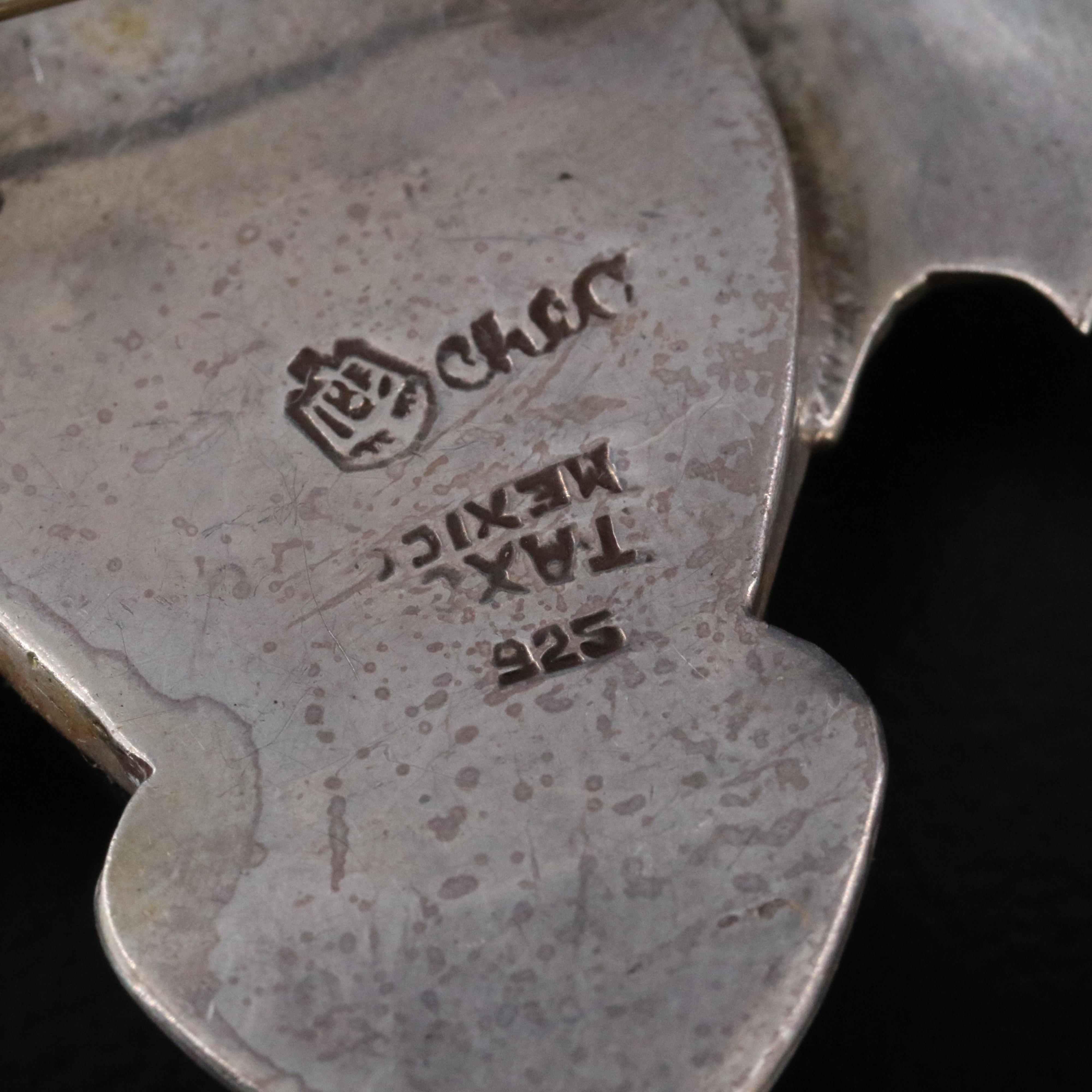 Mexican Sterling Jewelry Collection with Abalone, Sheen Obsidian and Turquoise