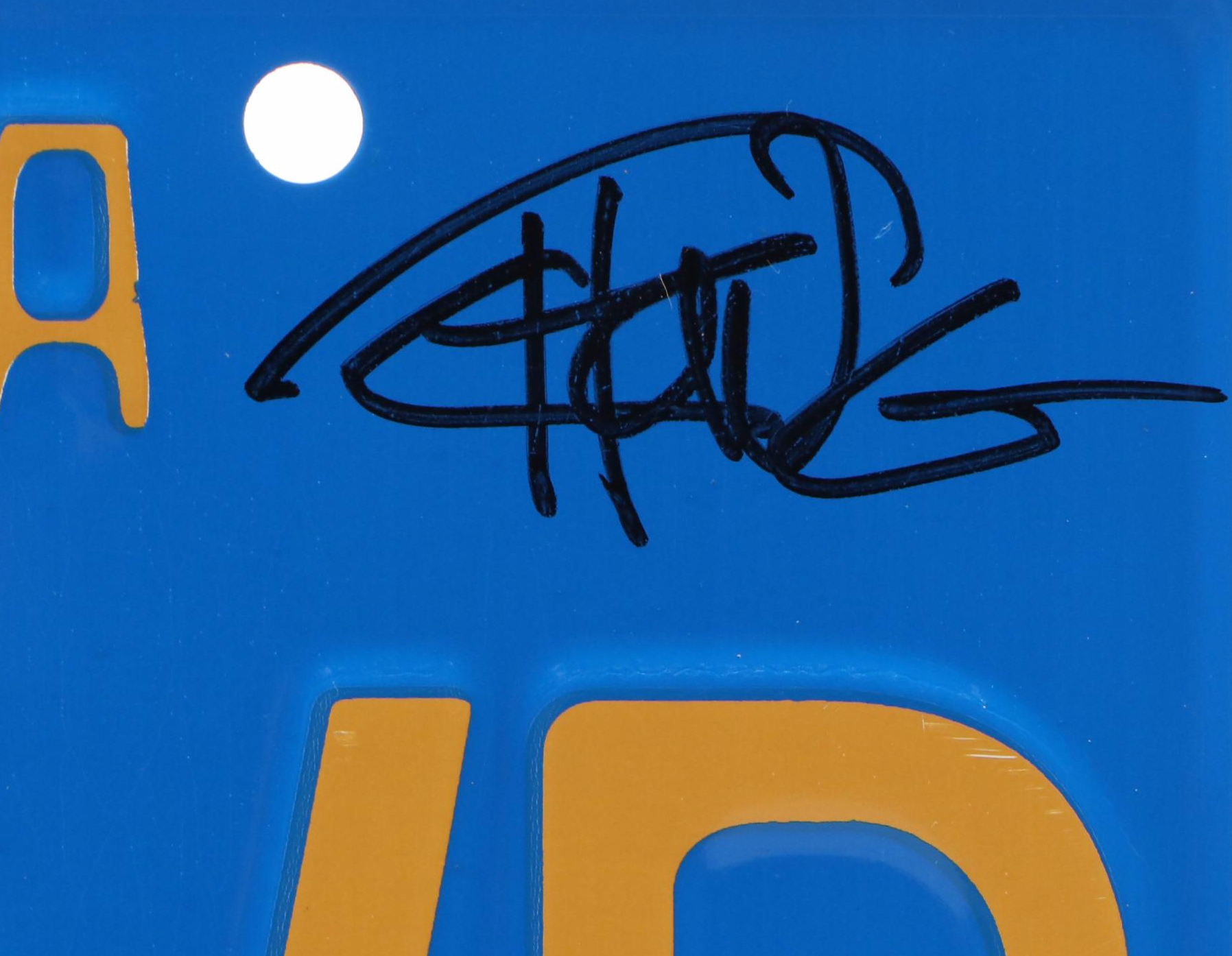 Cheech & Chong Signed California Vanity License Plate, Beckett