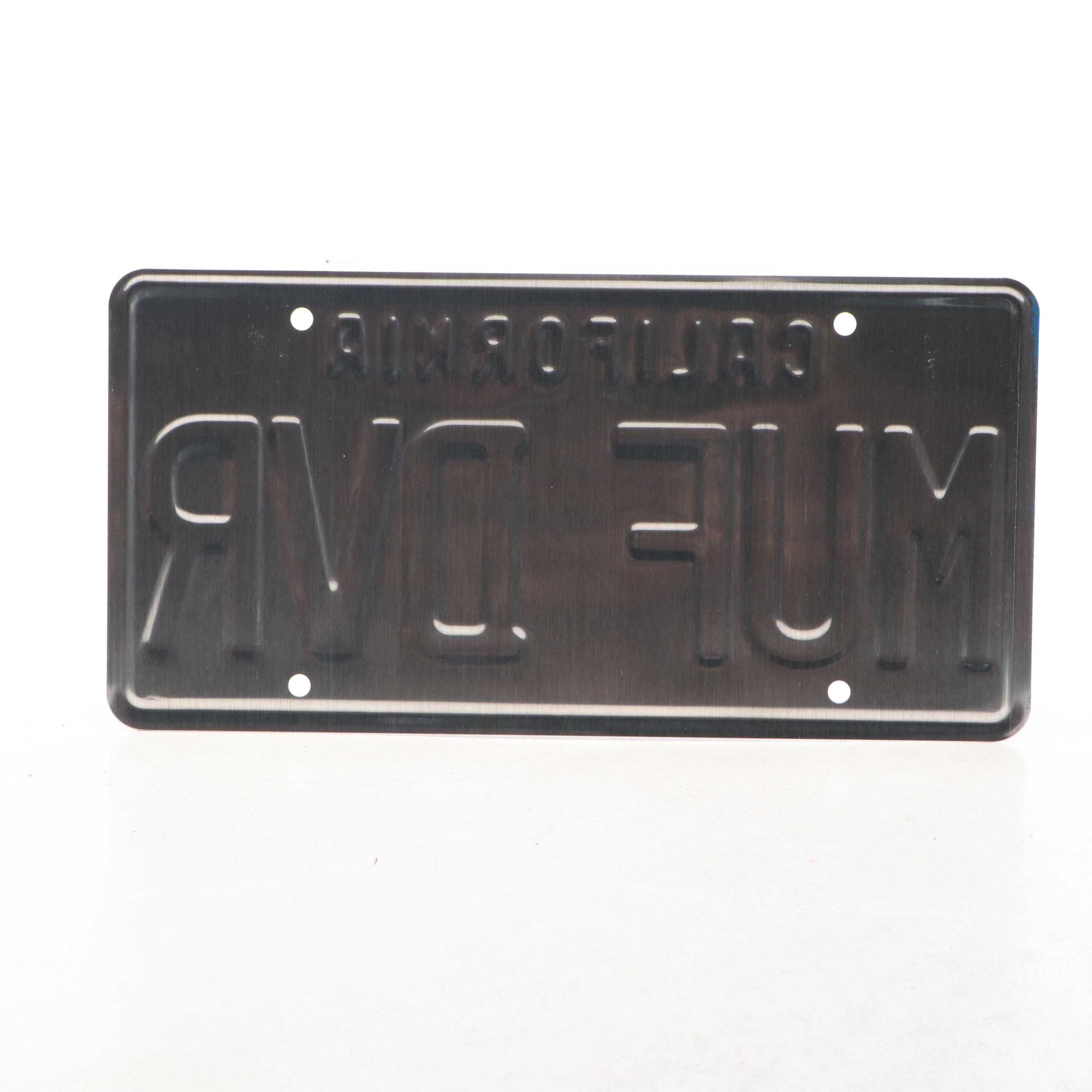 Cheech & Chong Signed California Vanity License Plate, Beckett