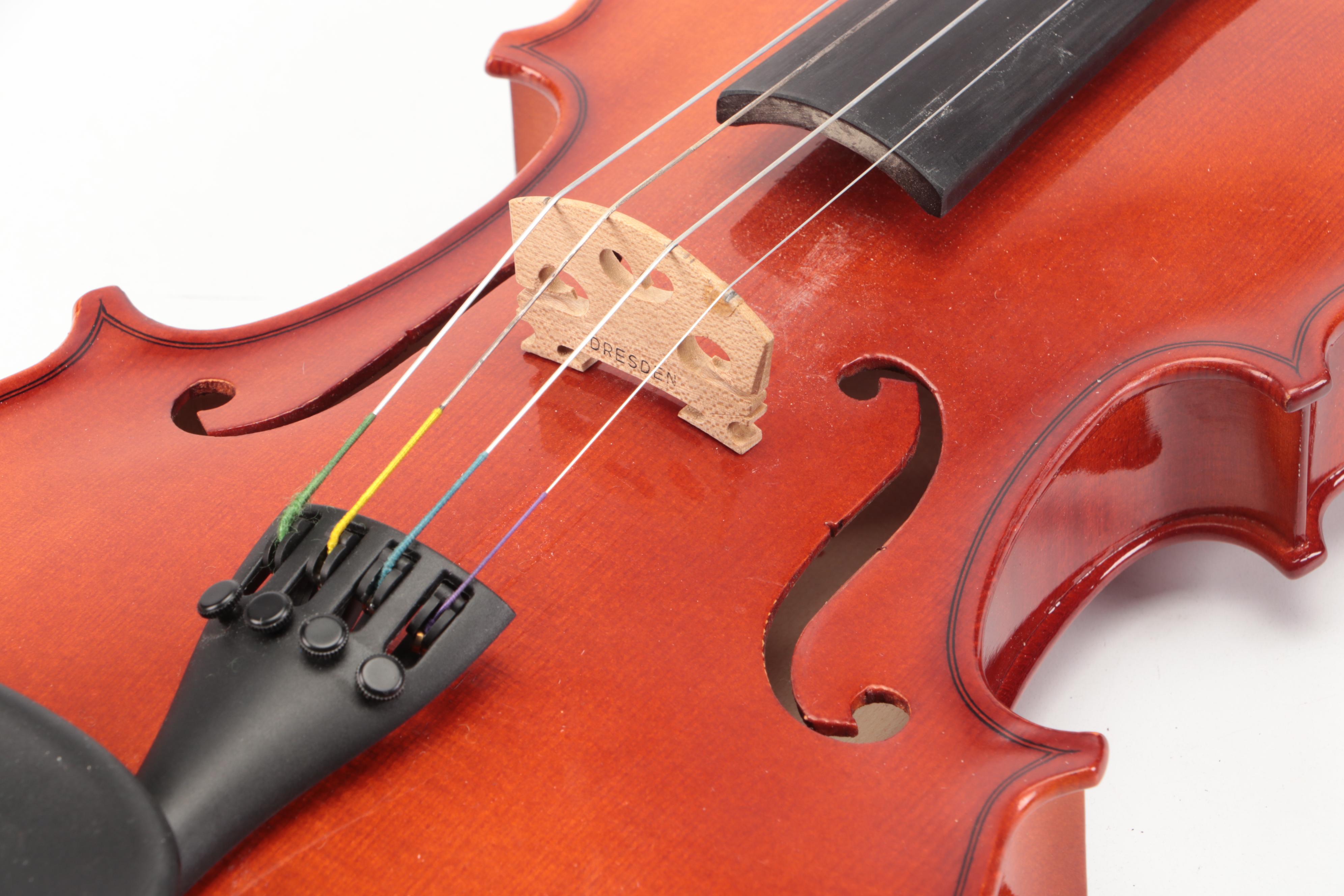 Strunal 4/4 Violin with Canvas Travel Case and Bow