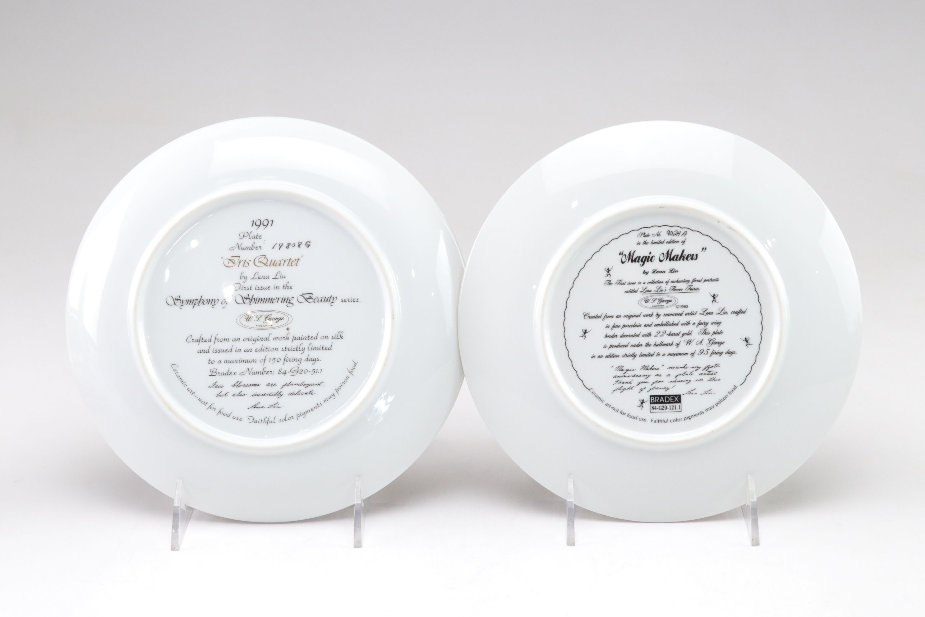 W.L. George "Iris Quartet" and Other Lena Liu Wall Plates
