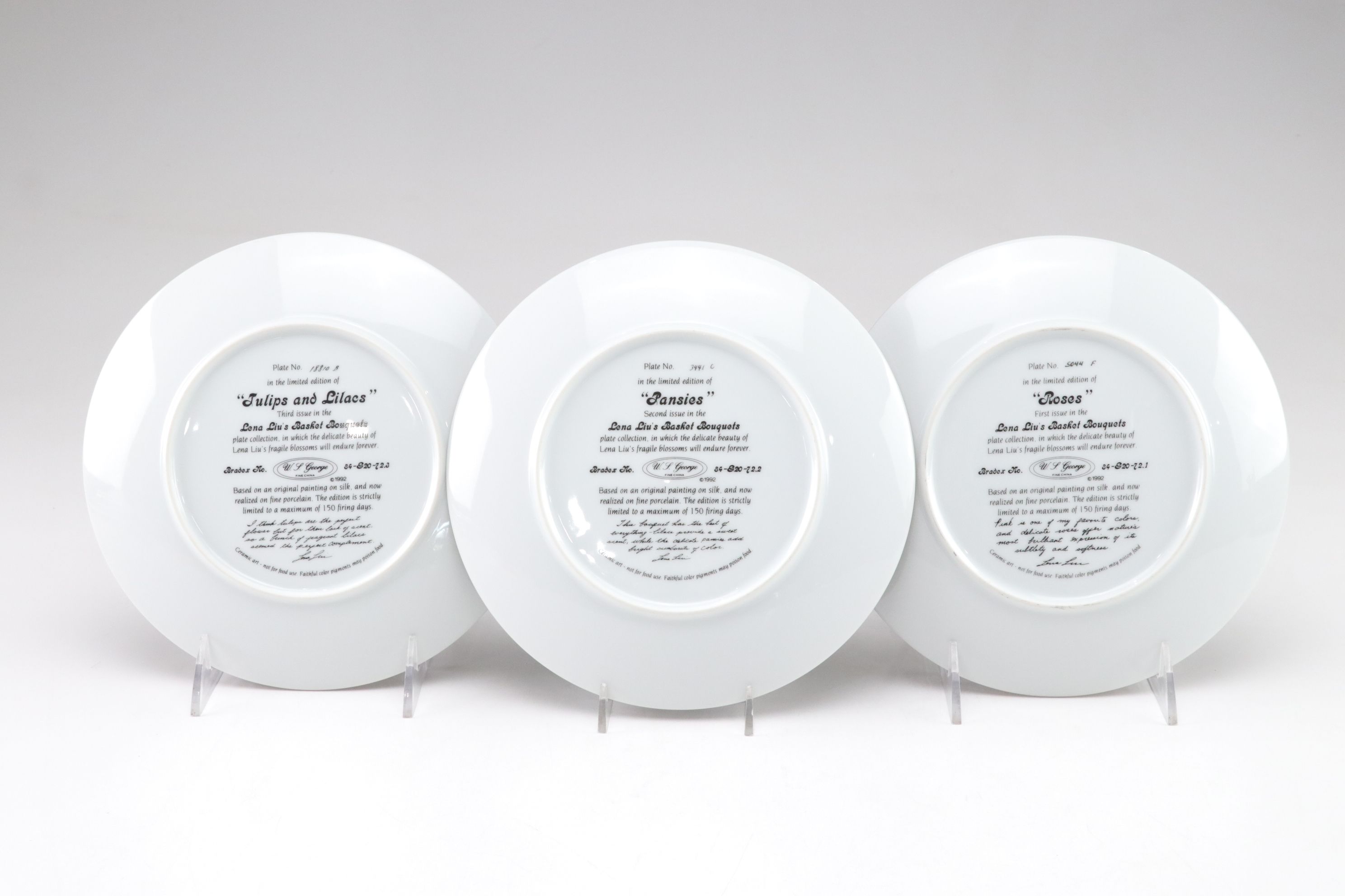 W.L. George "Iris Quartet" and Other Lena Liu Wall Plates