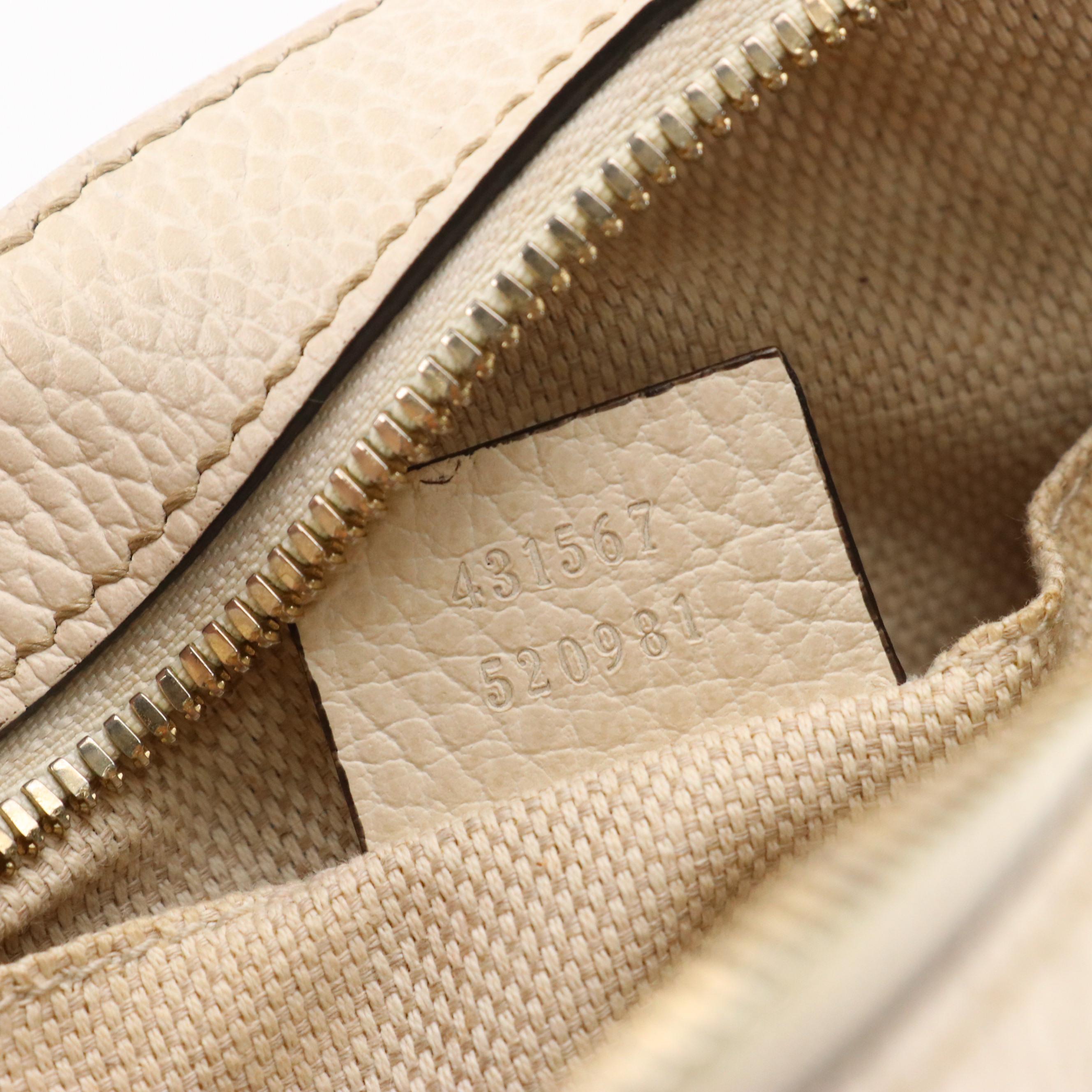 Gucci Soho Disco Crossbody Bag in Red, White and Blue Grained Leather