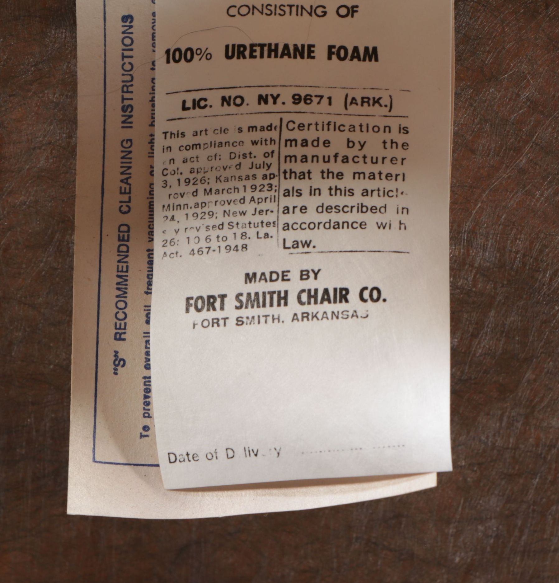 Fort Smith Chair Co. Rattan and Glass Five-Piece Dining Set, Late 20th Century