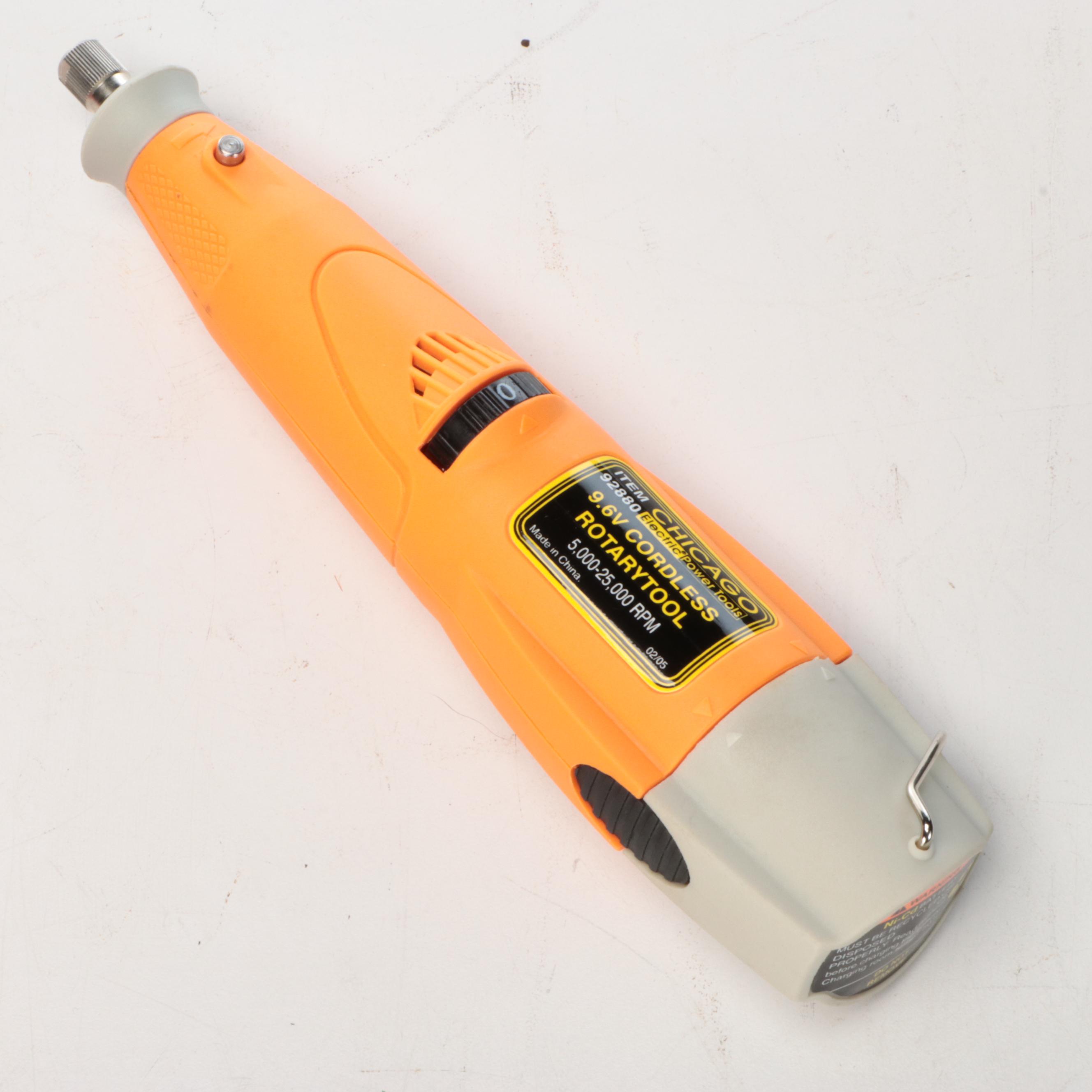 Chicago Tool Cordless Rotary Tool with Barracuda Two-Key Chuck System