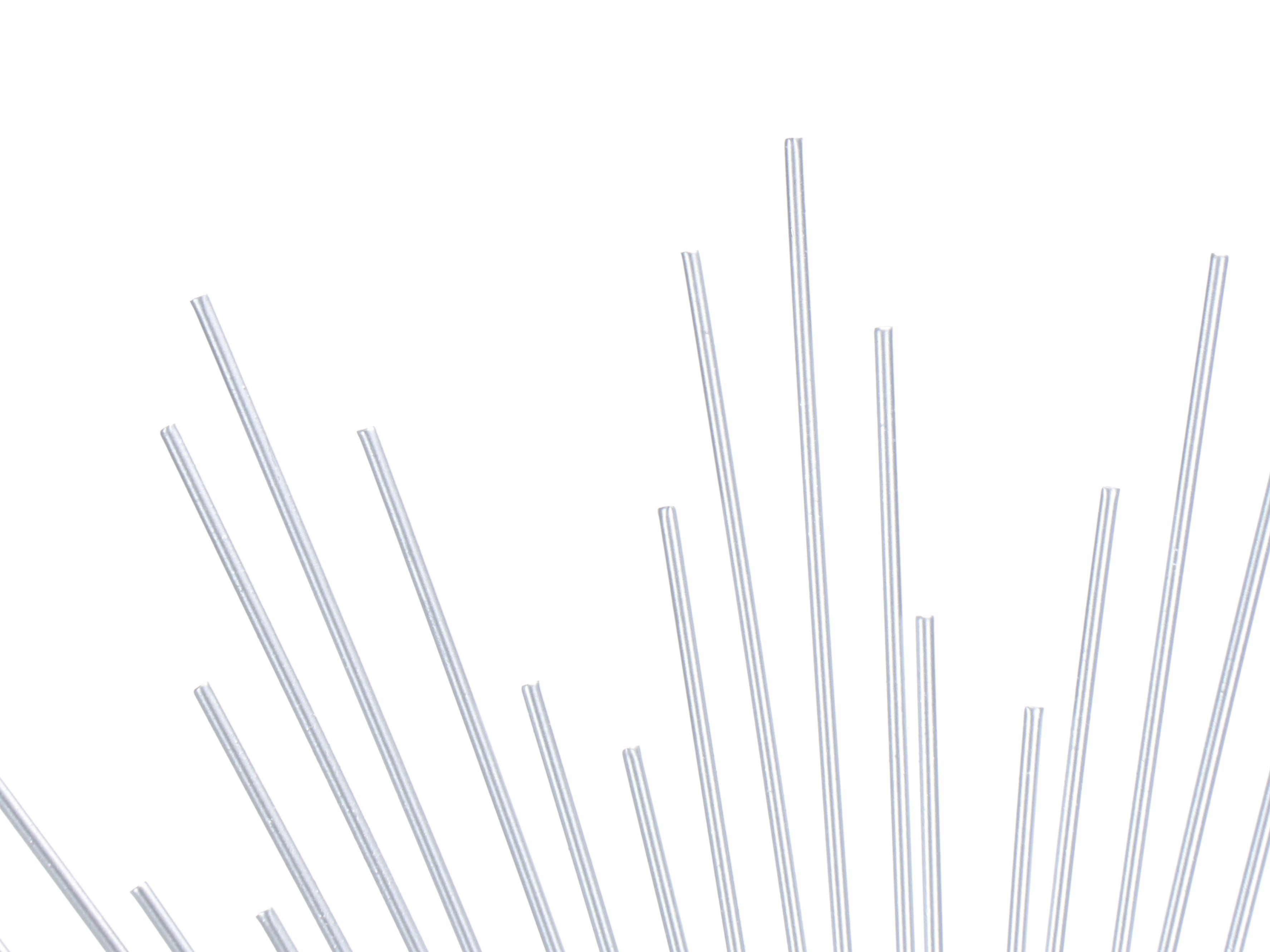 Contemporary Silver Tone Metal Sunburst Wall Mirror