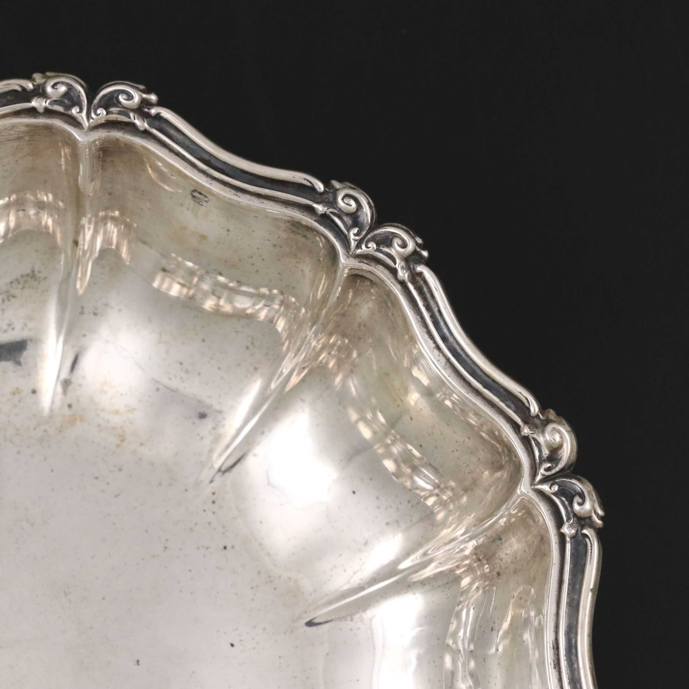 Italian 800 Silver Footed Bowl, 20th Century