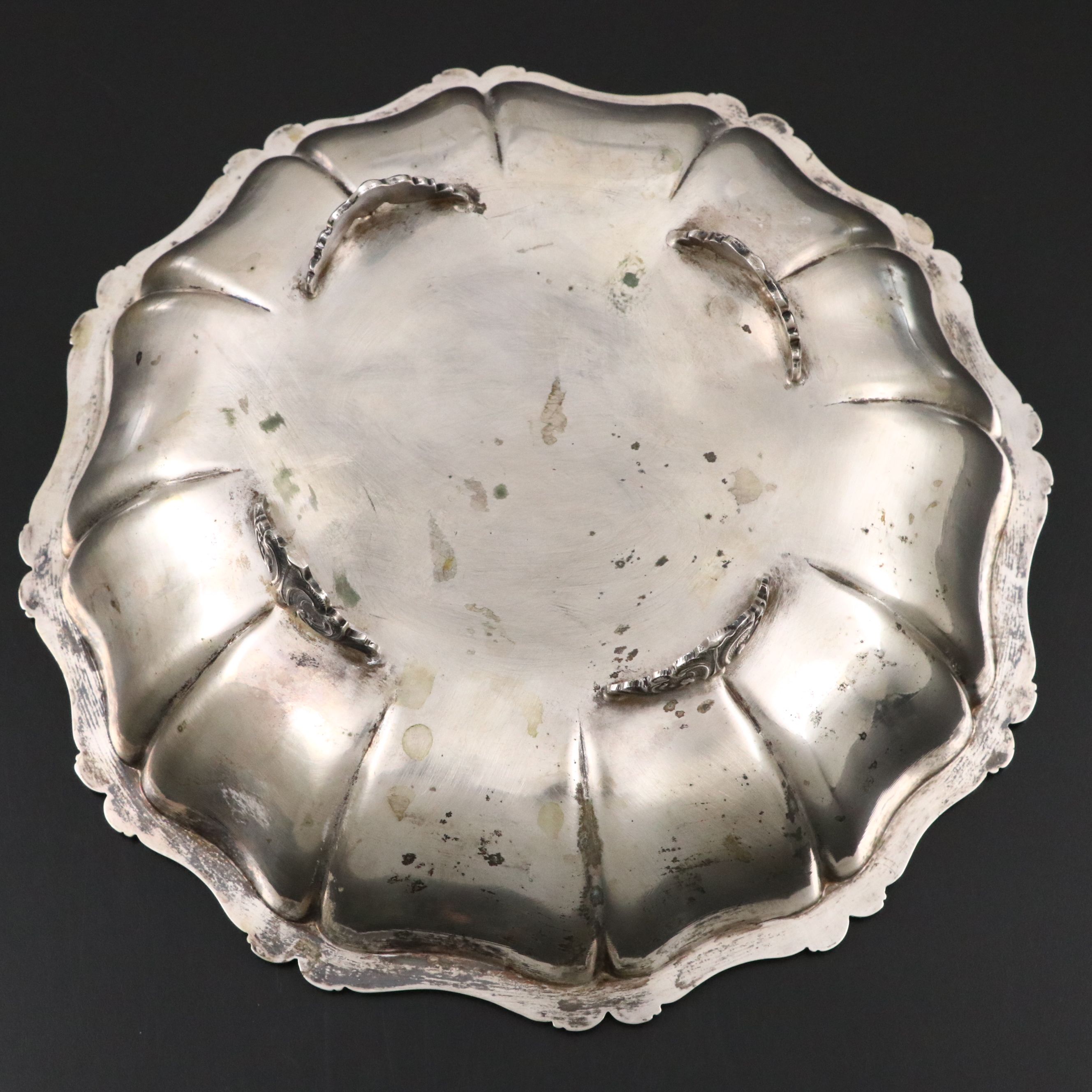 Italian 800 Silver Footed Bowl, 20th Century