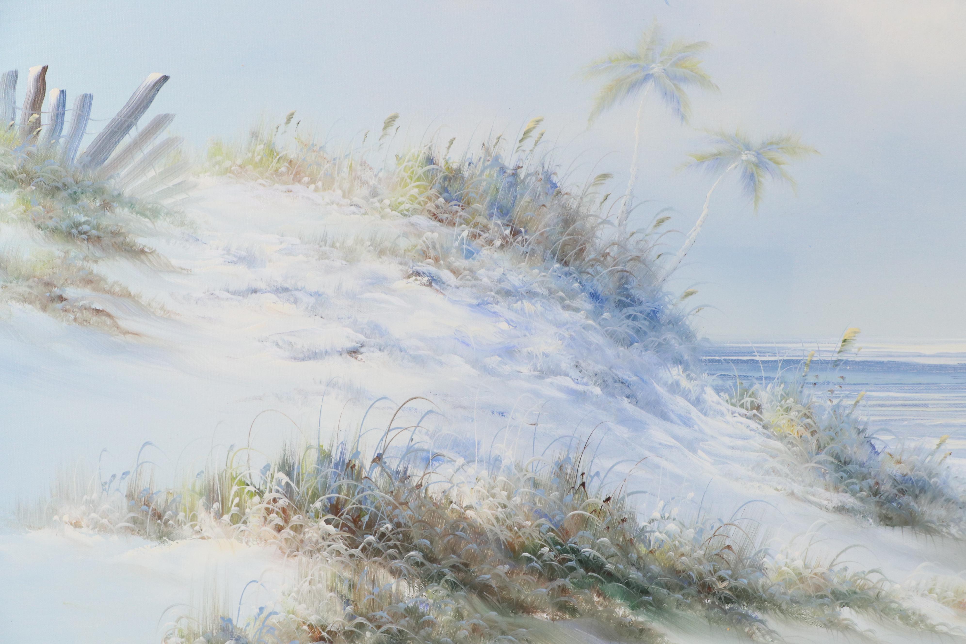 Jamison Seascape Oil Painting of Sand Dunes, 21st Century