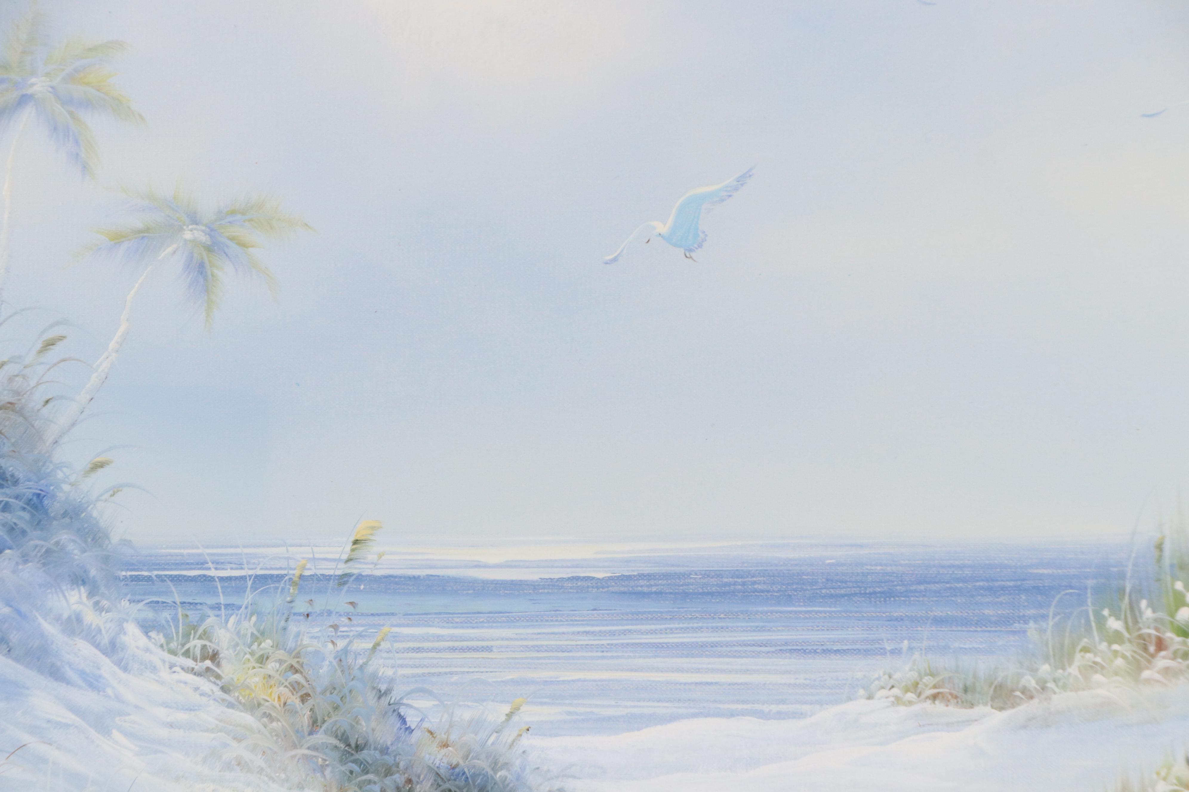 Jamison Seascape Oil Painting of Sand Dunes, 21st Century