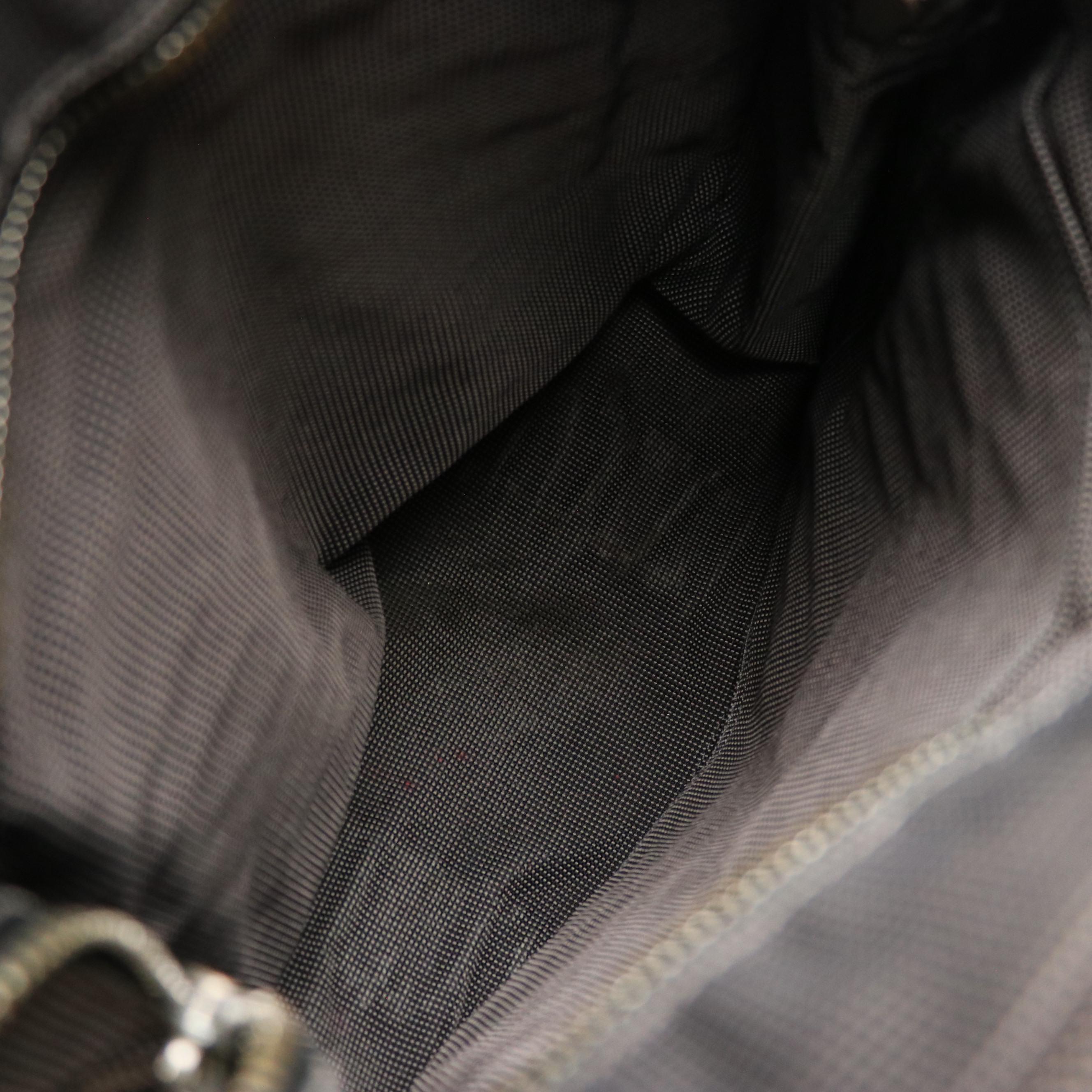 Hermès Herline Backpack Tote in Grey Nylon Canvas