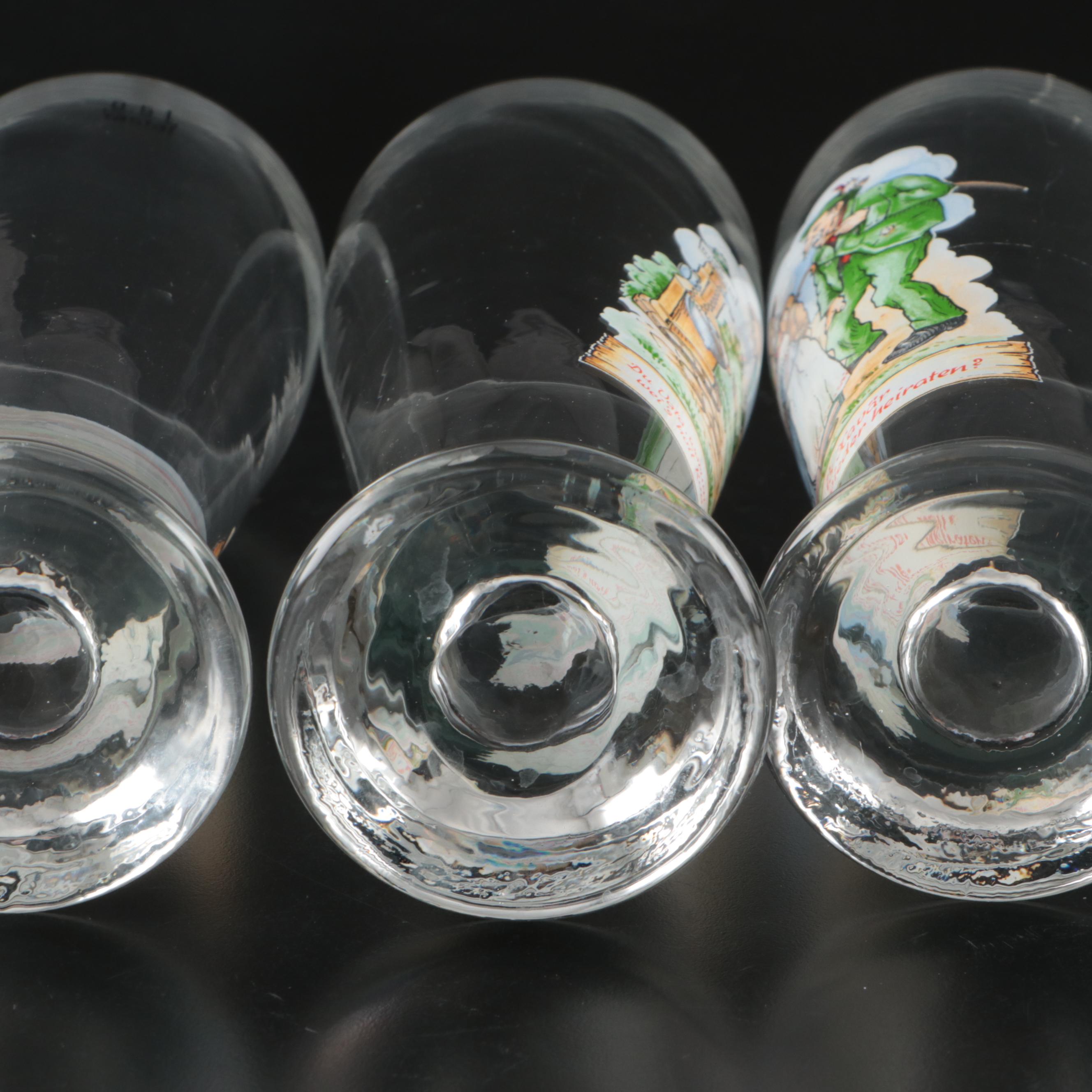 Hofbrauhaus Newport and Rastal Novelty Half-Liter Beer Glasses