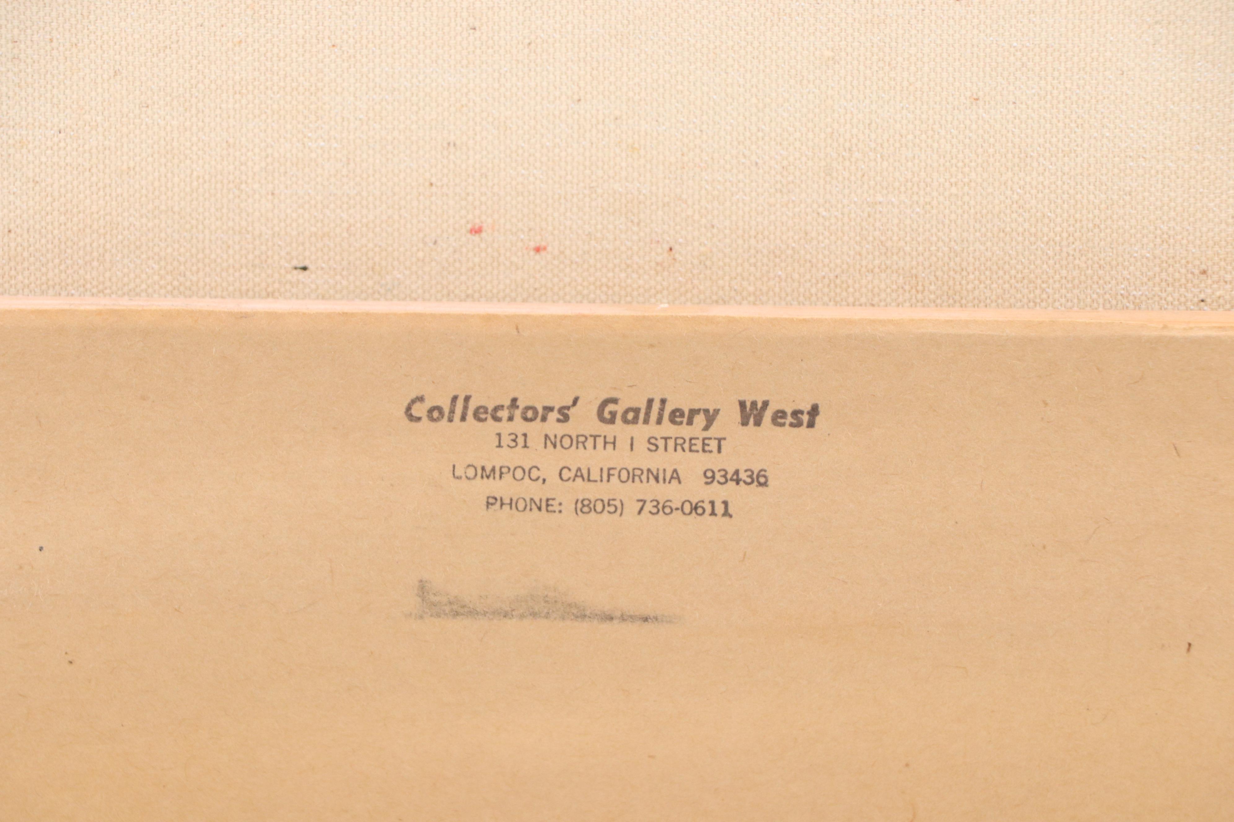 Grisaille Maritime Oil Painting, Late 20th Century