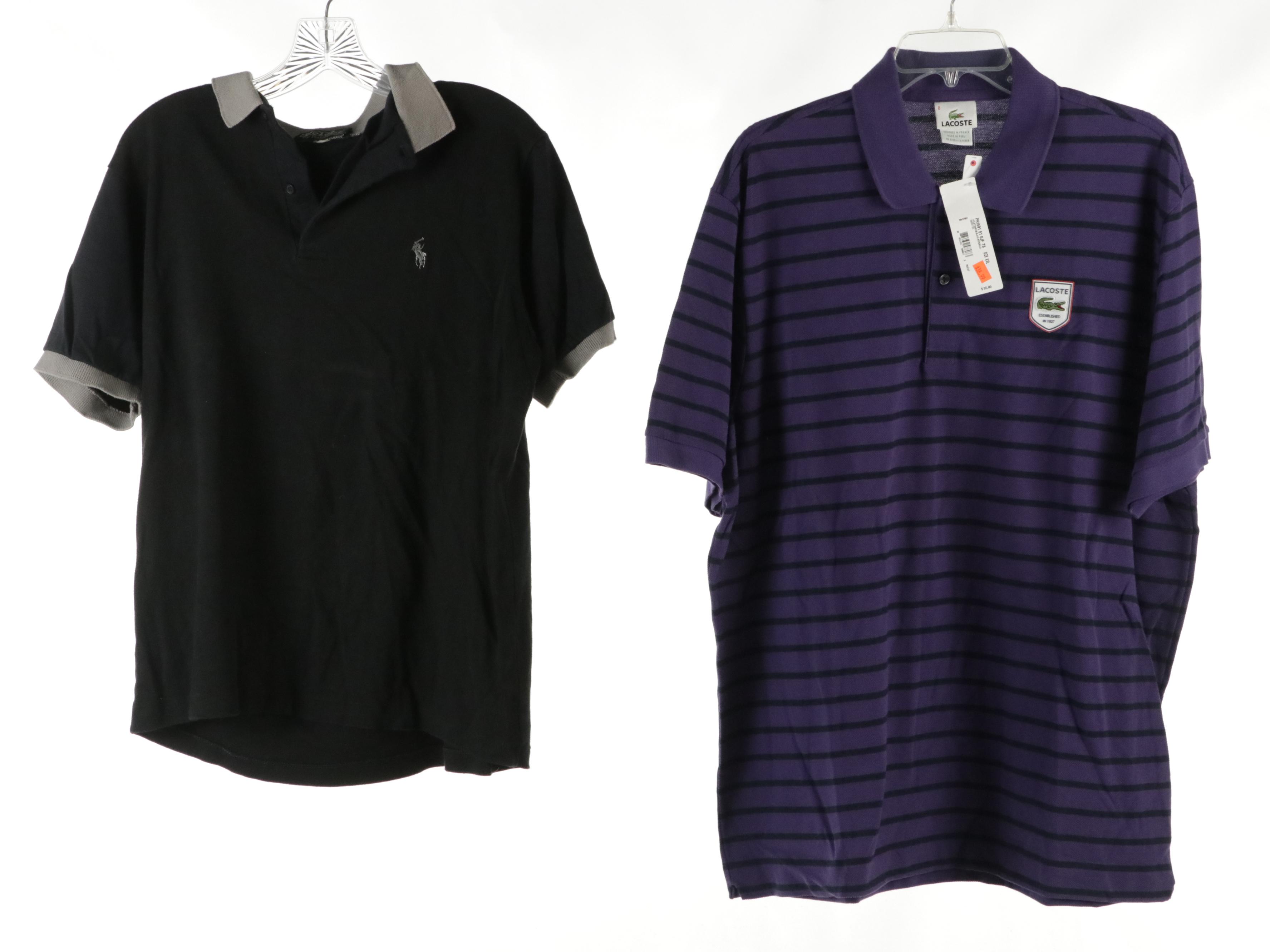 Men's Wool Brooks Brothers, Polo Ralph Lauren, Lacoste and Other Polo Shirts
