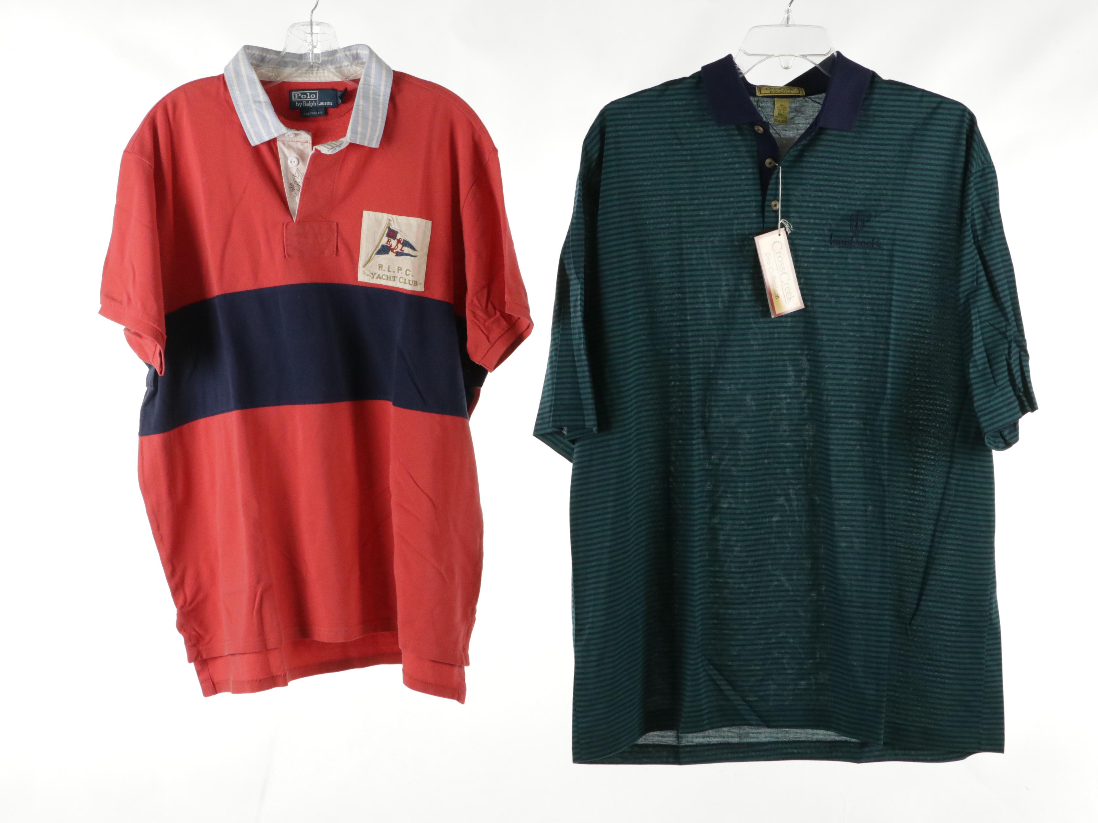 Men's Wool Brooks Brothers, Polo Ralph Lauren, Lacoste and Other Polo Shirts
